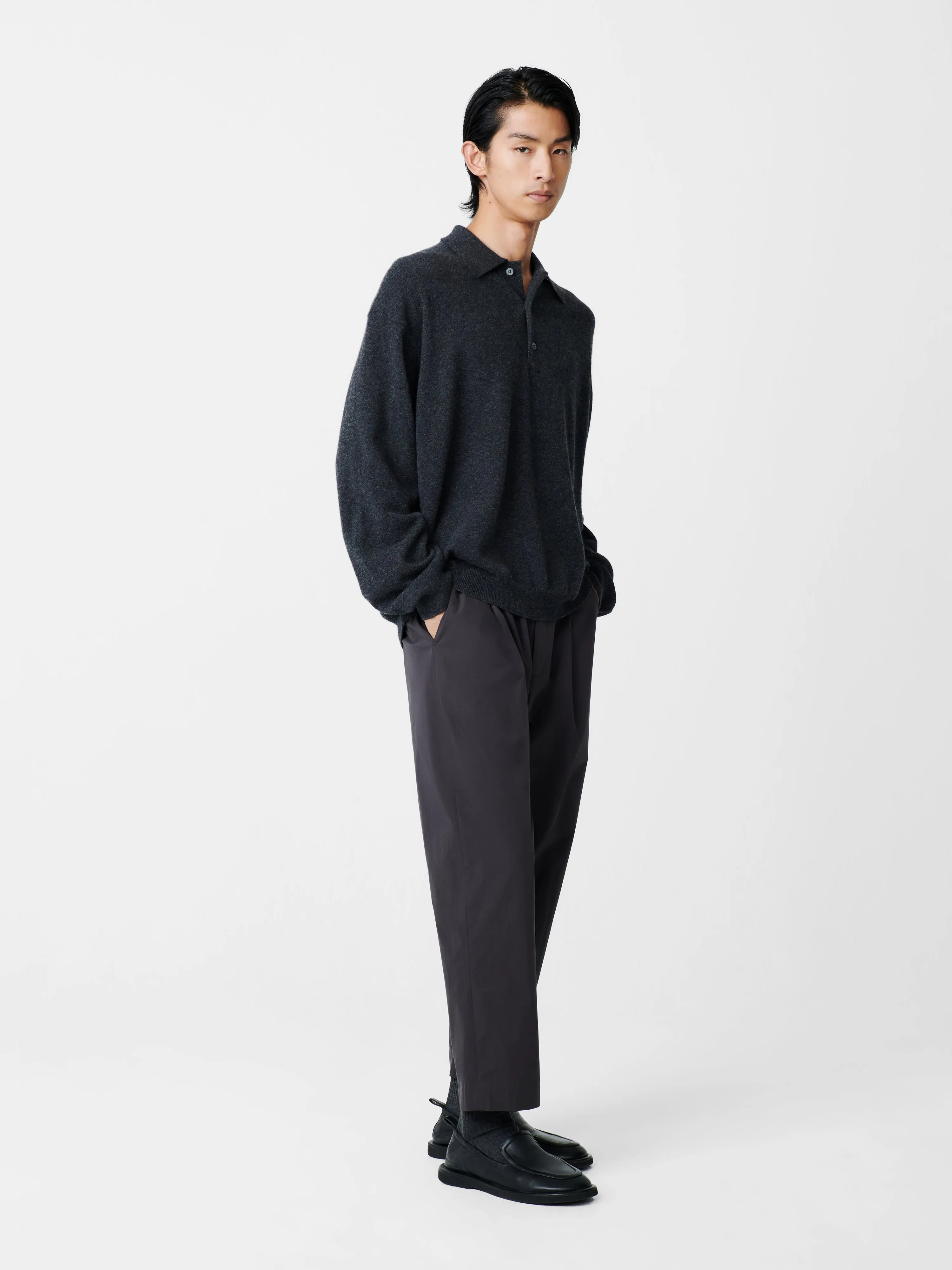 Noe Knit in Charcoal Marl