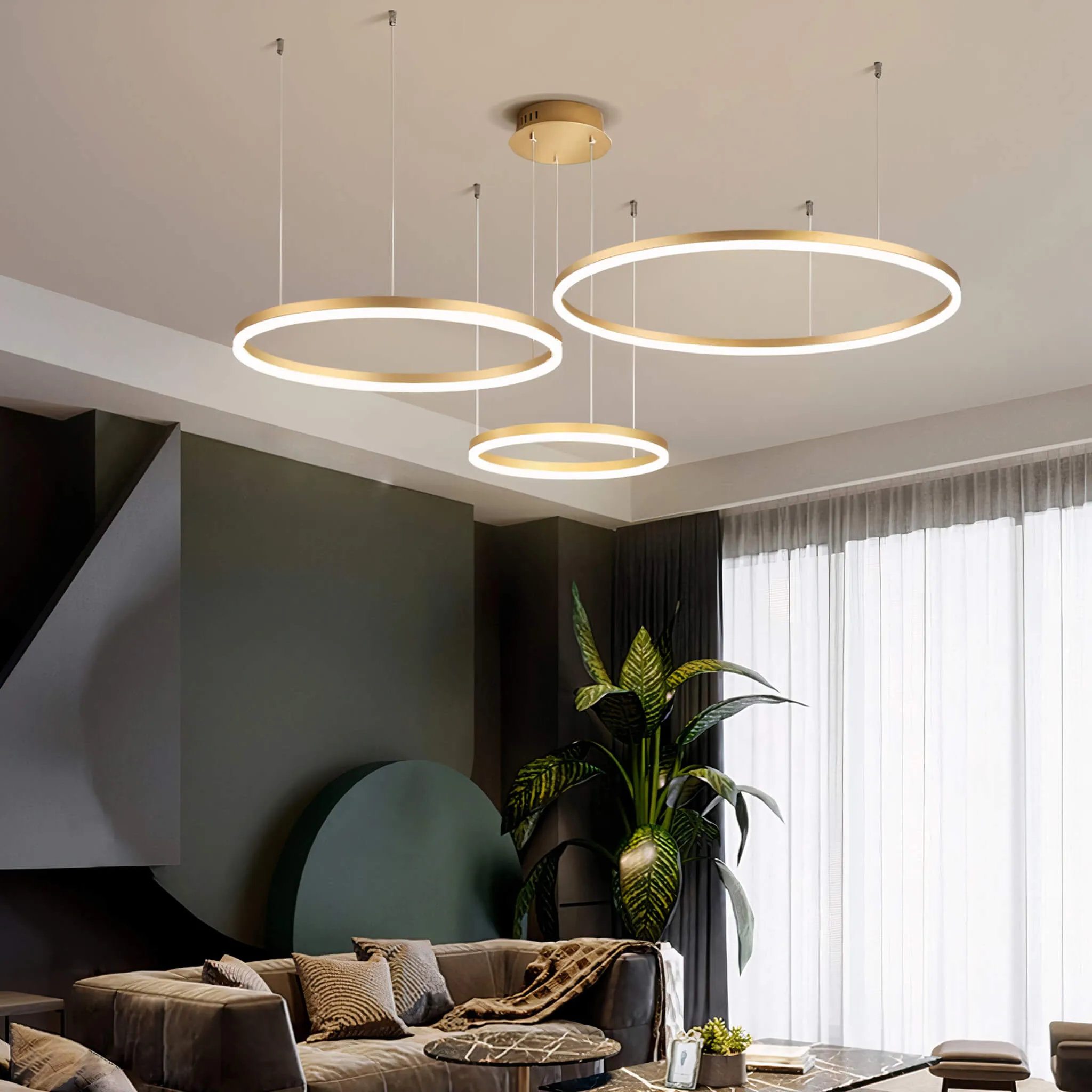 Nordic Rings Ceiling Chandelier