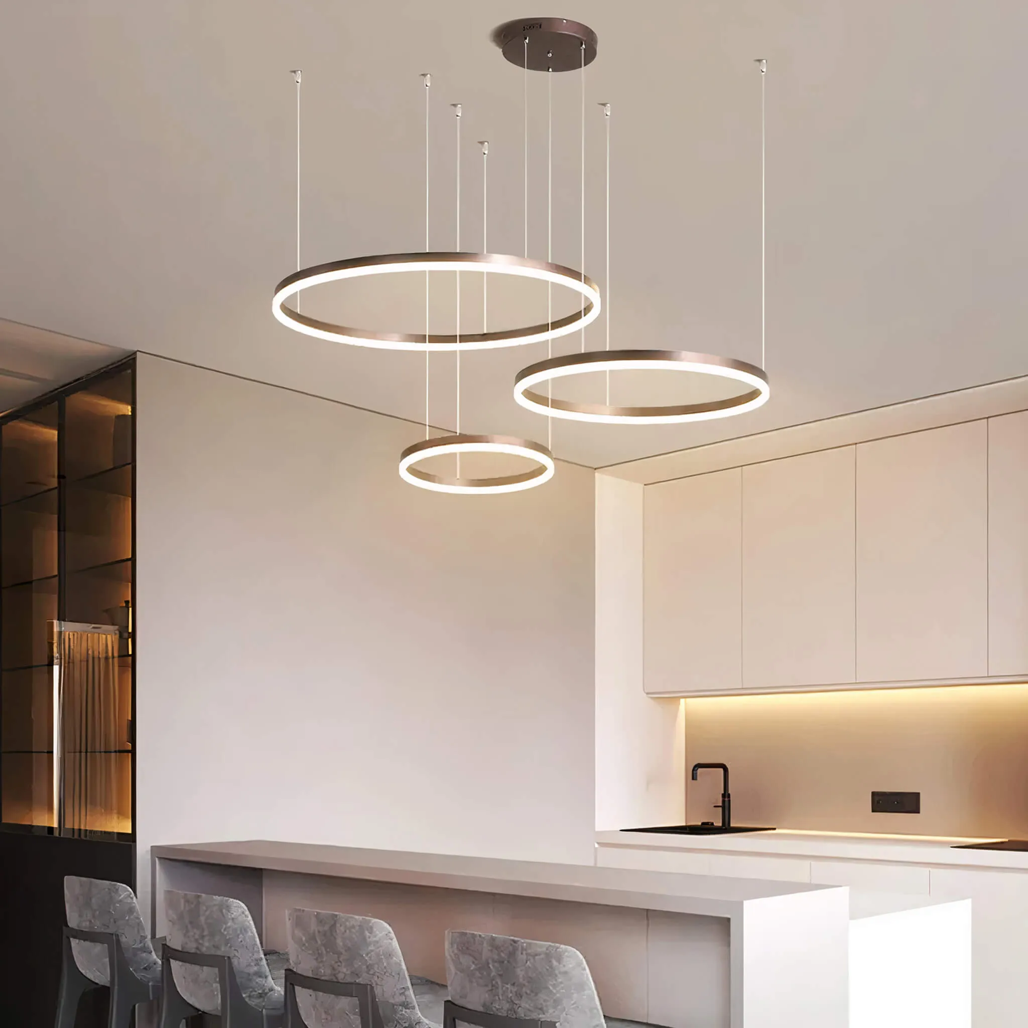 Nordic Rings Ceiling Chandelier