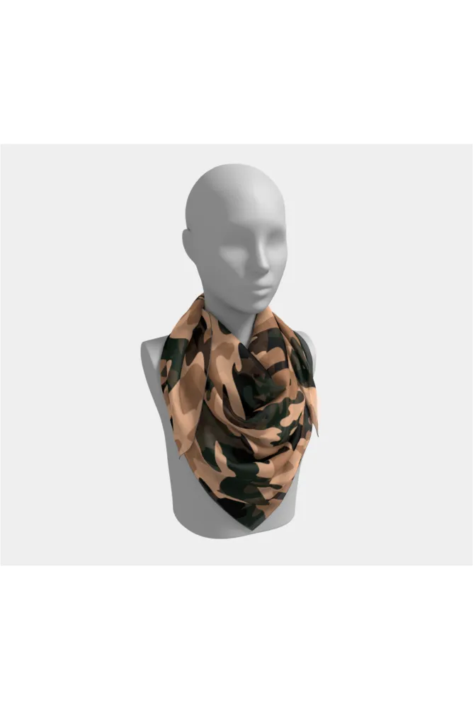 Nude Tone Camouflage Scarf