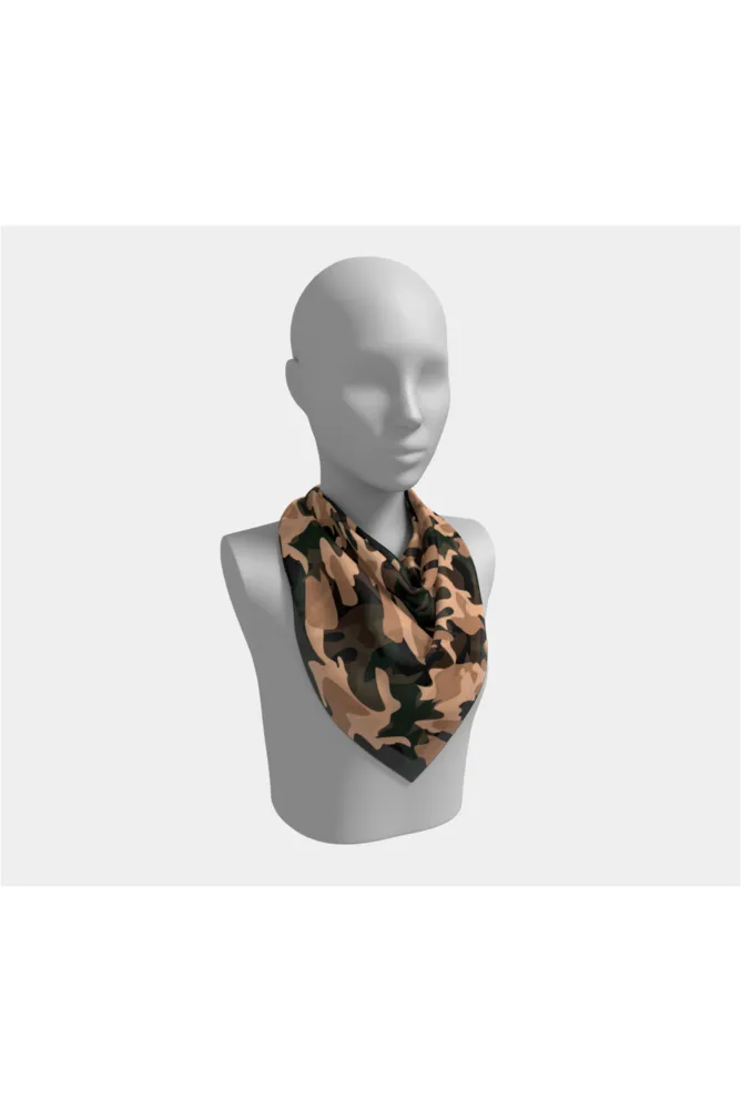 Nude Tone Camouflage Scarf