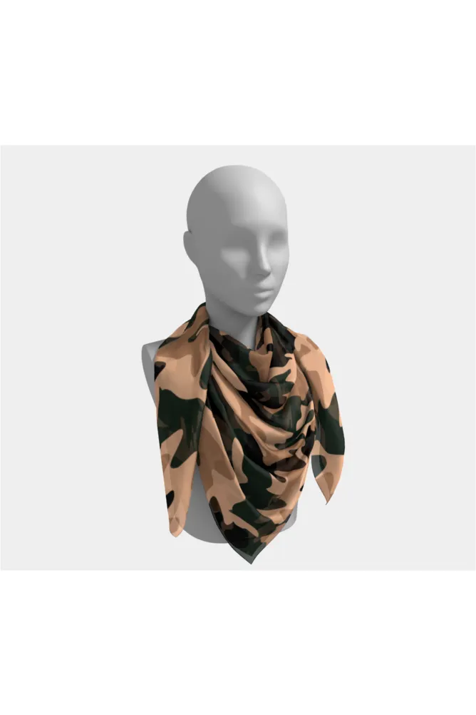 Nude Tone Camouflage Scarf