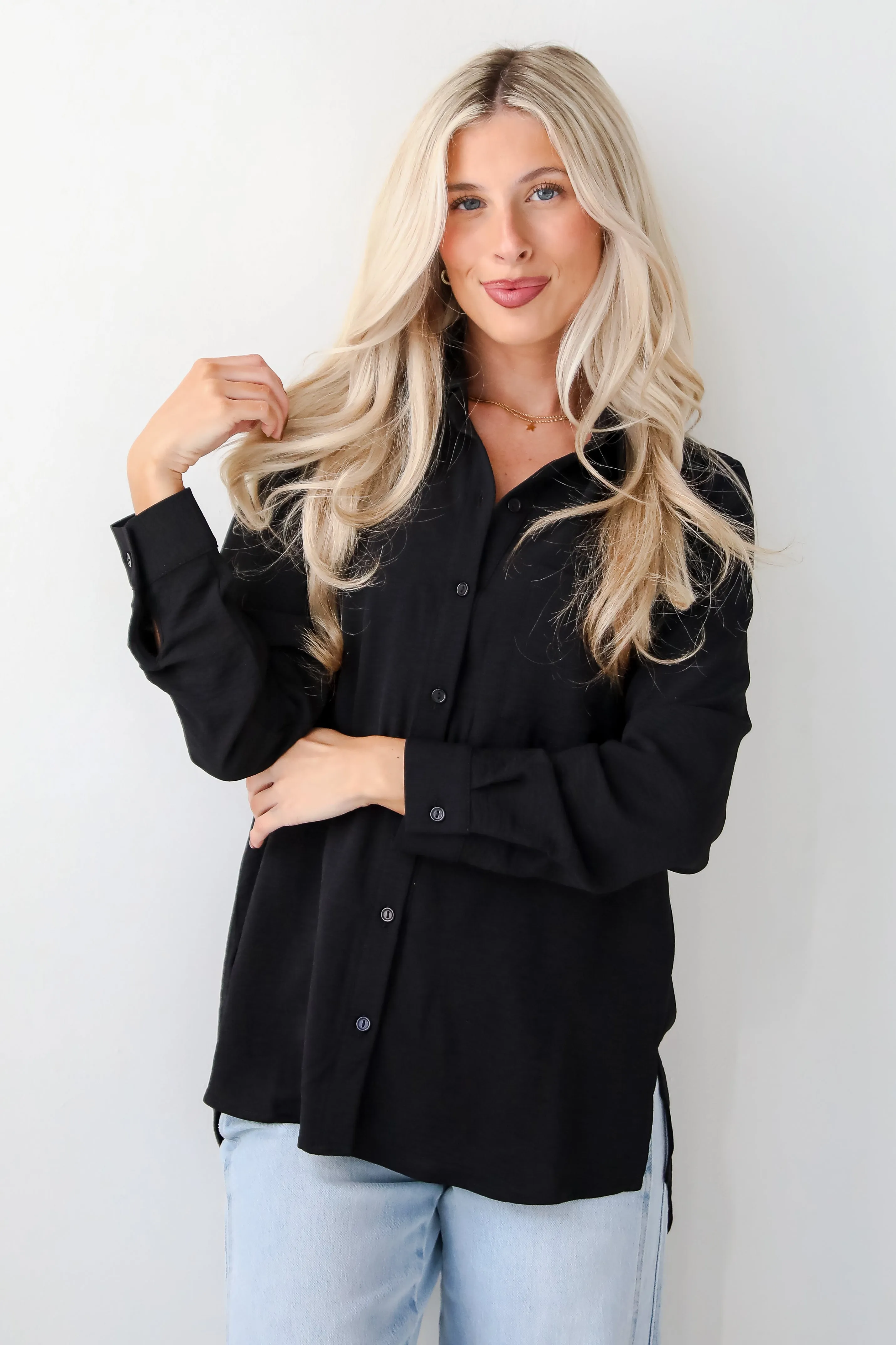 Perfected Sophistication Button-Up Blouse - DOORBUSTER