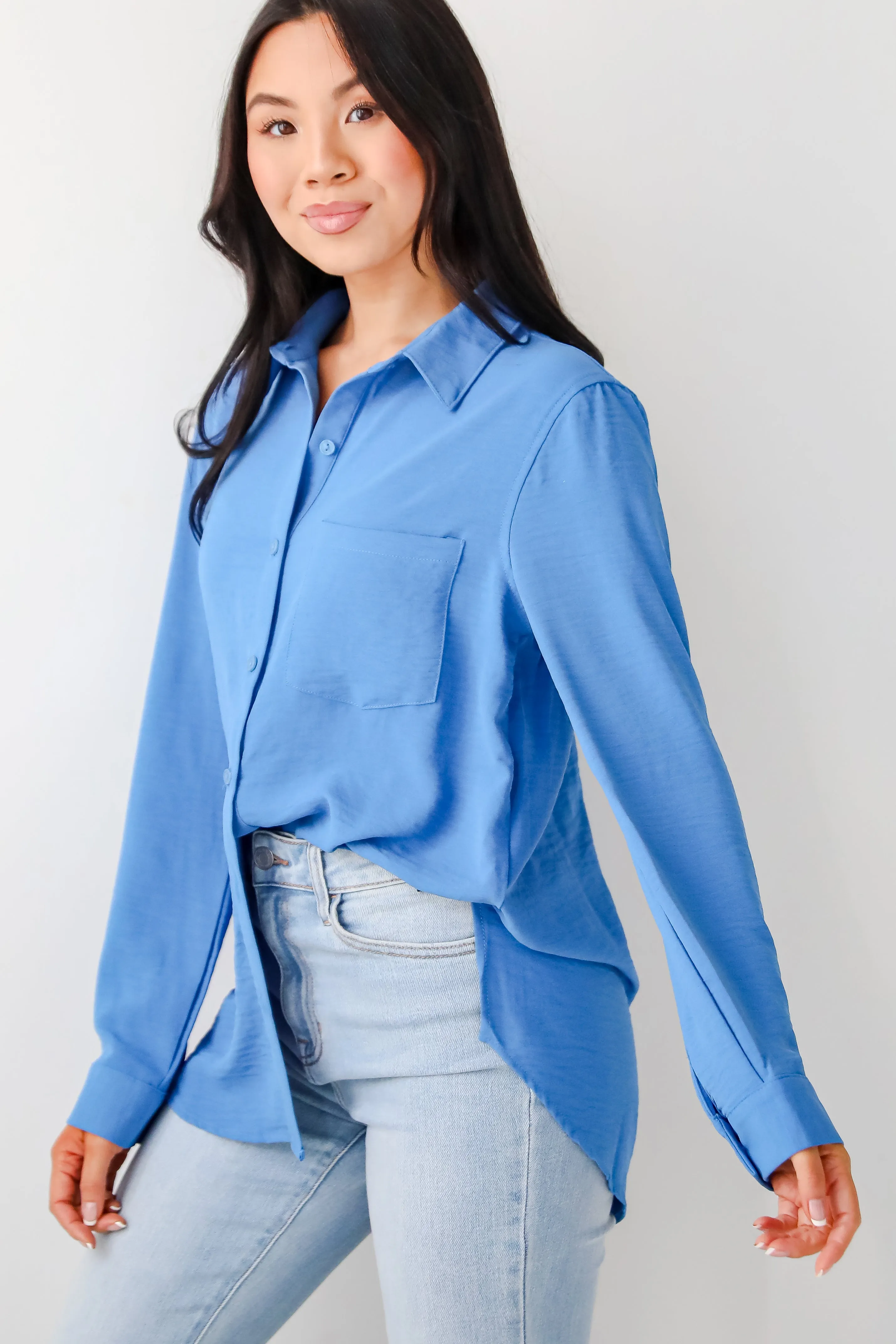 Perfected Sophistication Button-Up Blouse - DOORBUSTER