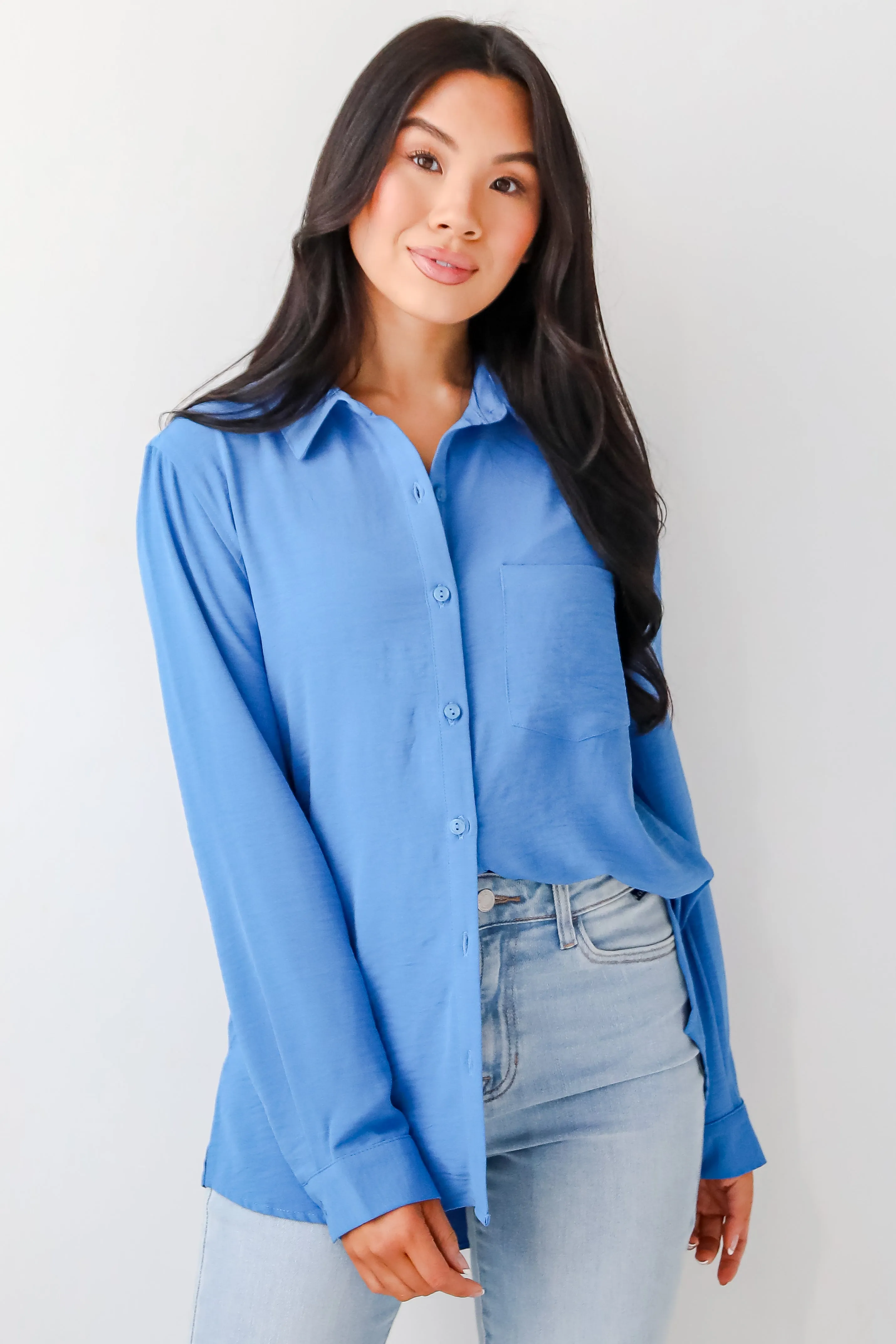 Perfected Sophistication Button-Up Blouse - DOORBUSTER