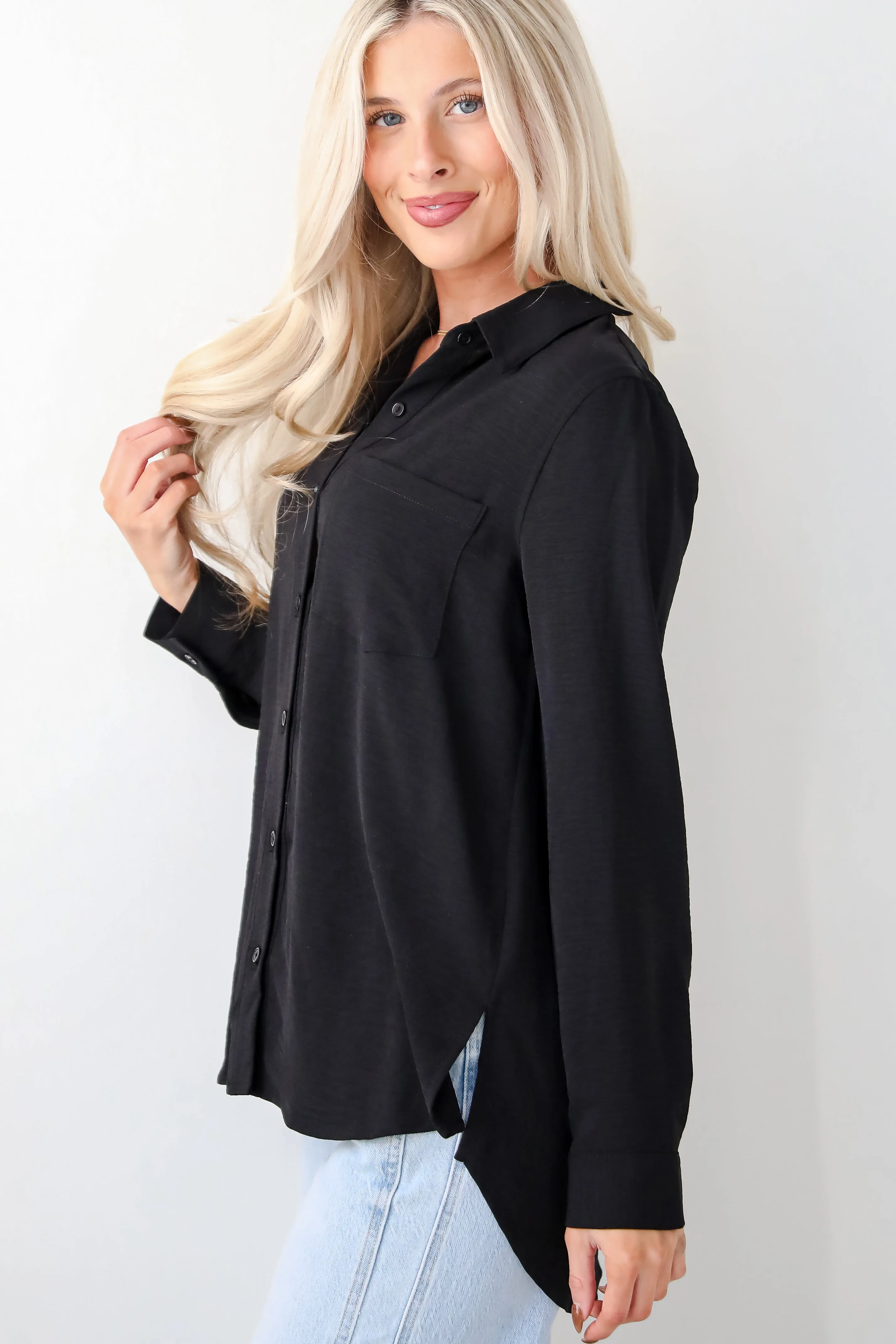 Perfected Sophistication Button-Up Blouse - DOORBUSTER