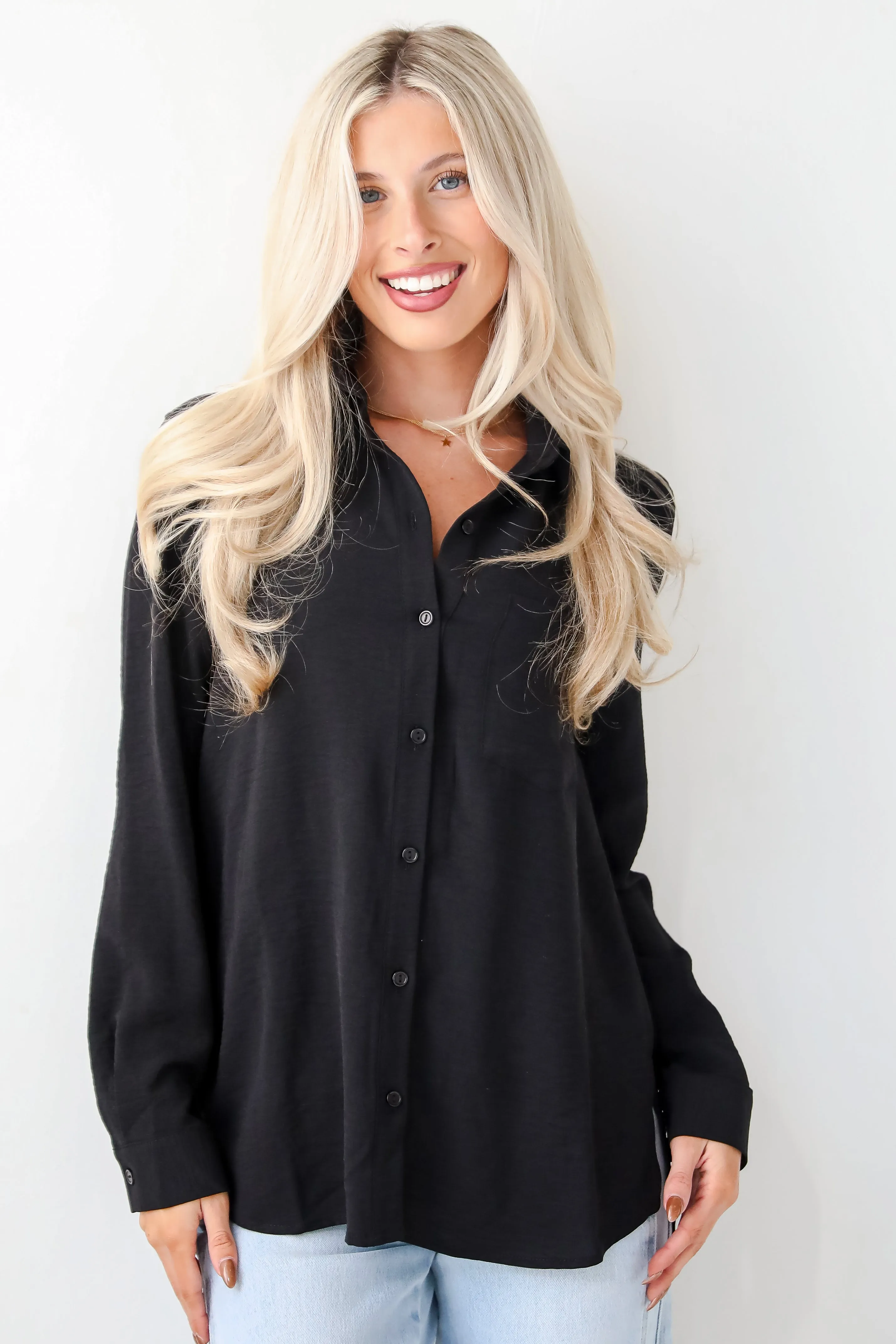 Perfected Sophistication Button-Up Blouse - DOORBUSTER