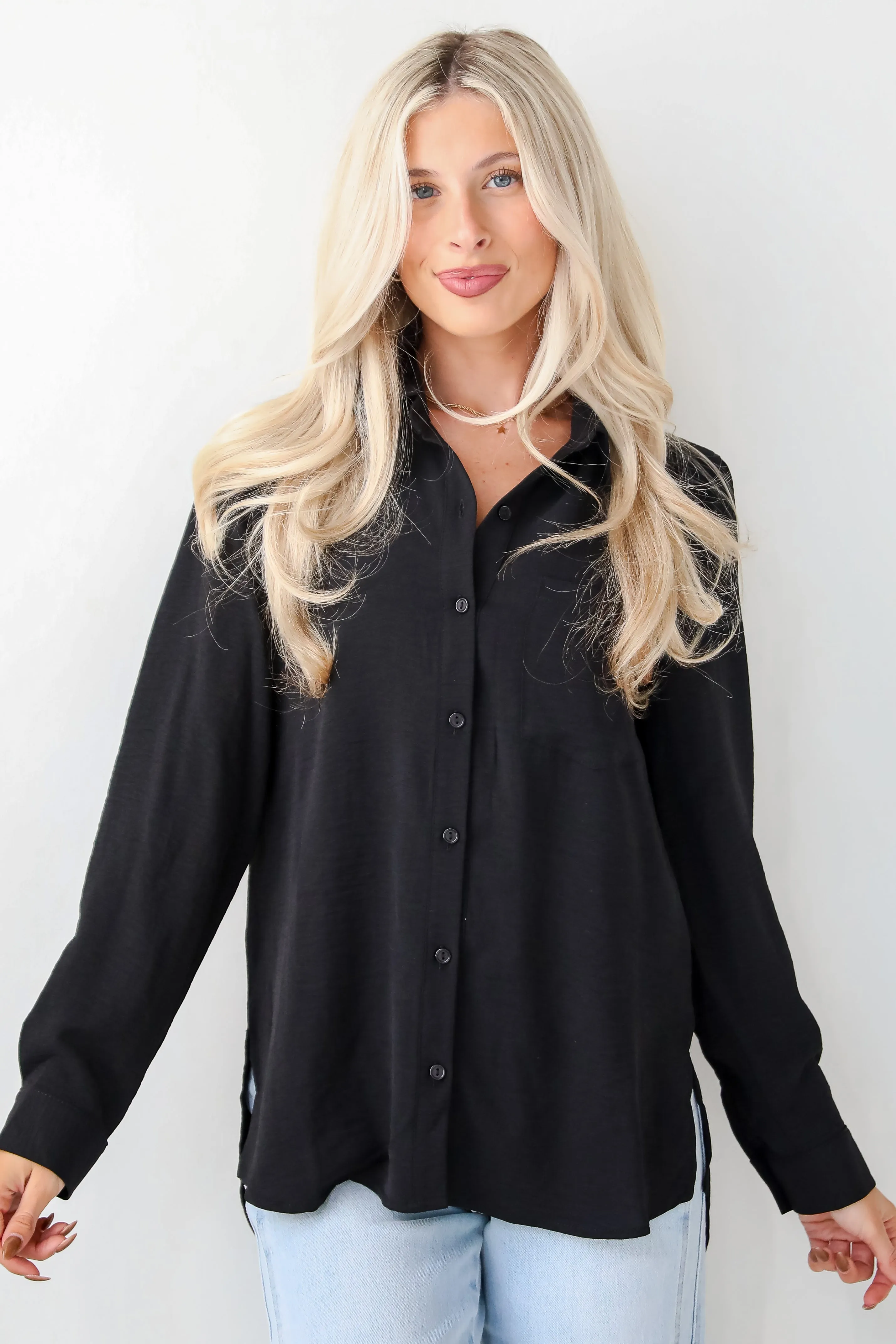 Perfected Sophistication Button-Up Blouse - DOORBUSTER