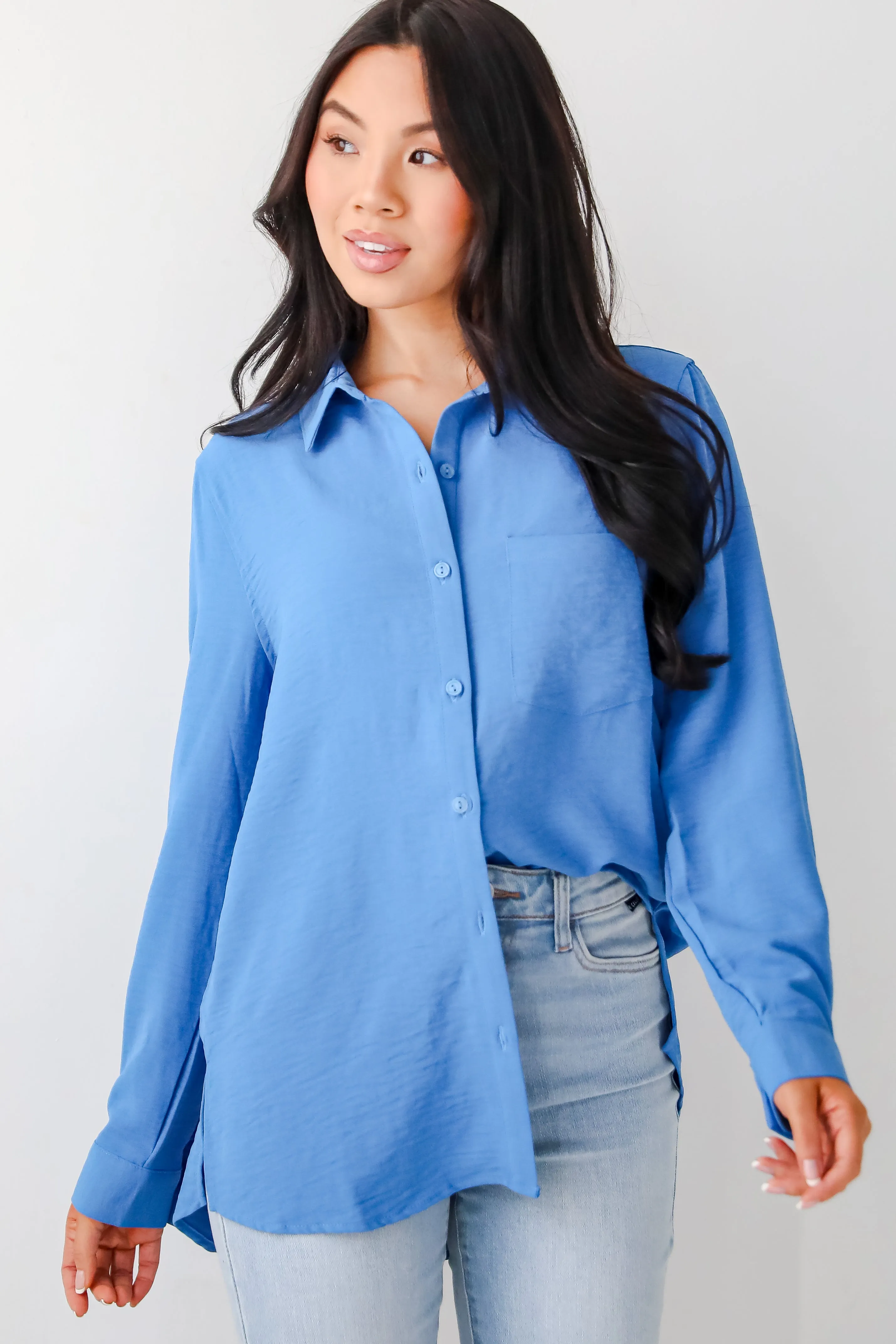 Perfected Sophistication Button-Up Blouse - DOORBUSTER