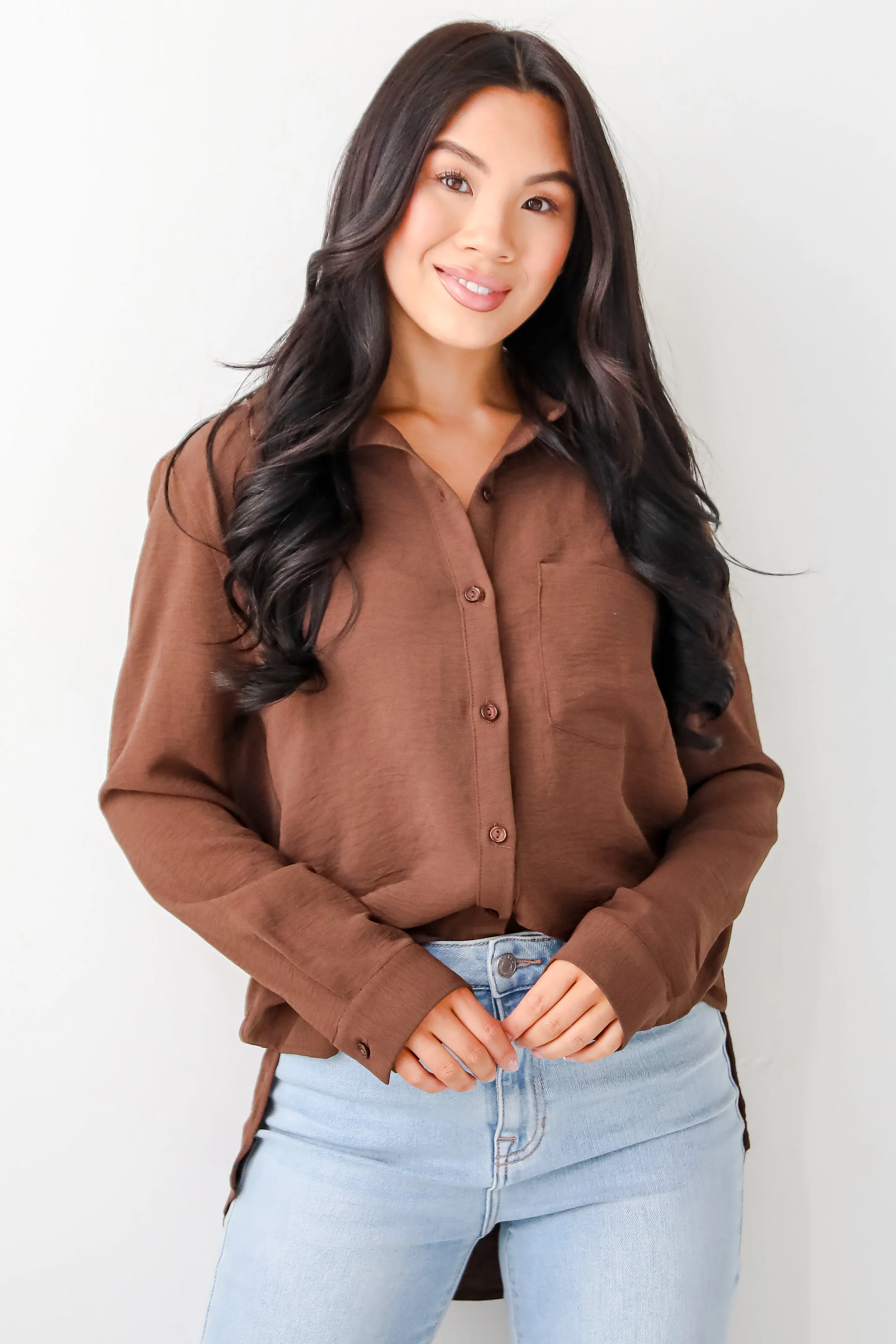 Perfected Sophistication Button-Up Blouse - DOORBUSTER