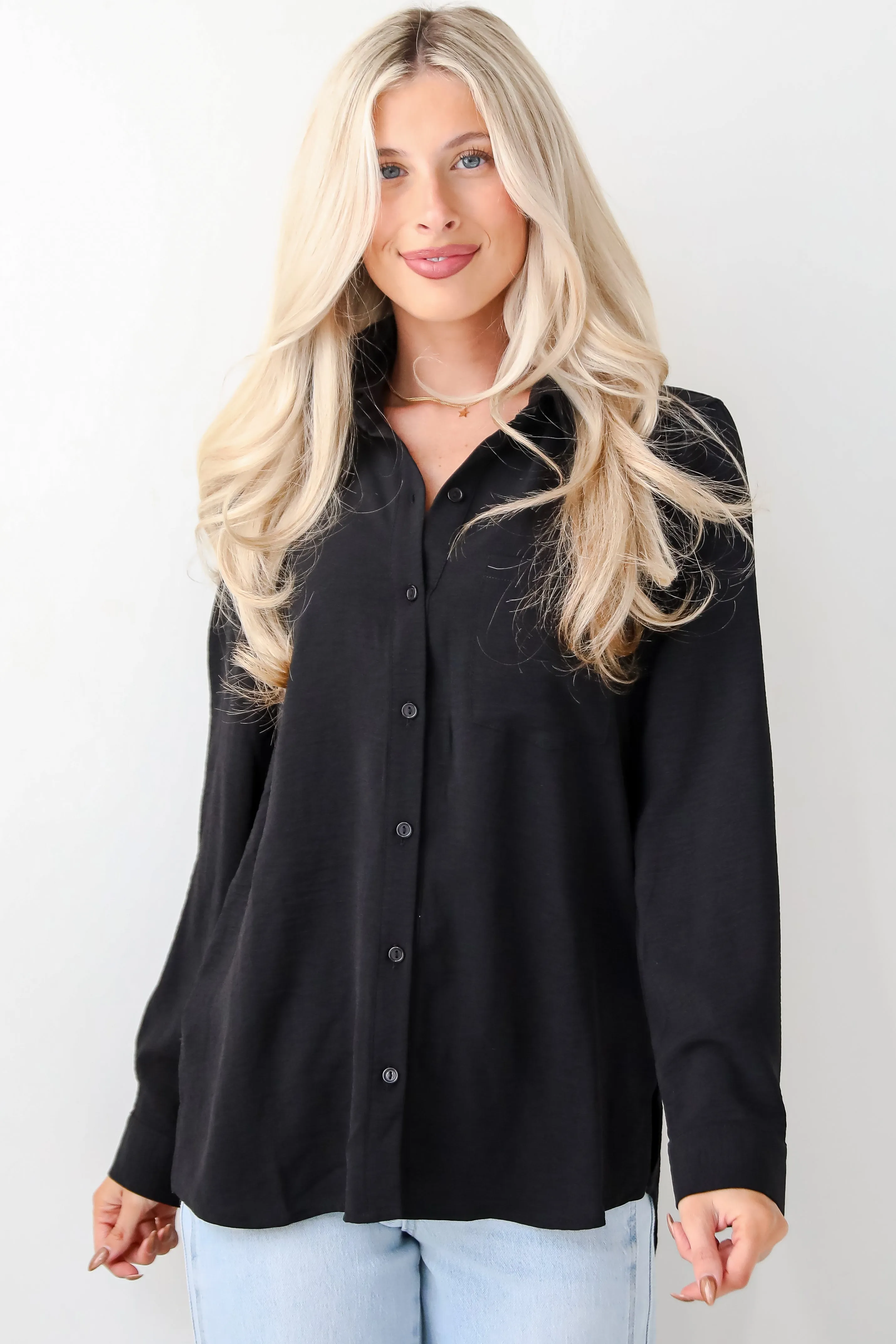 Perfected Sophistication Button-Up Blouse - DOORBUSTER