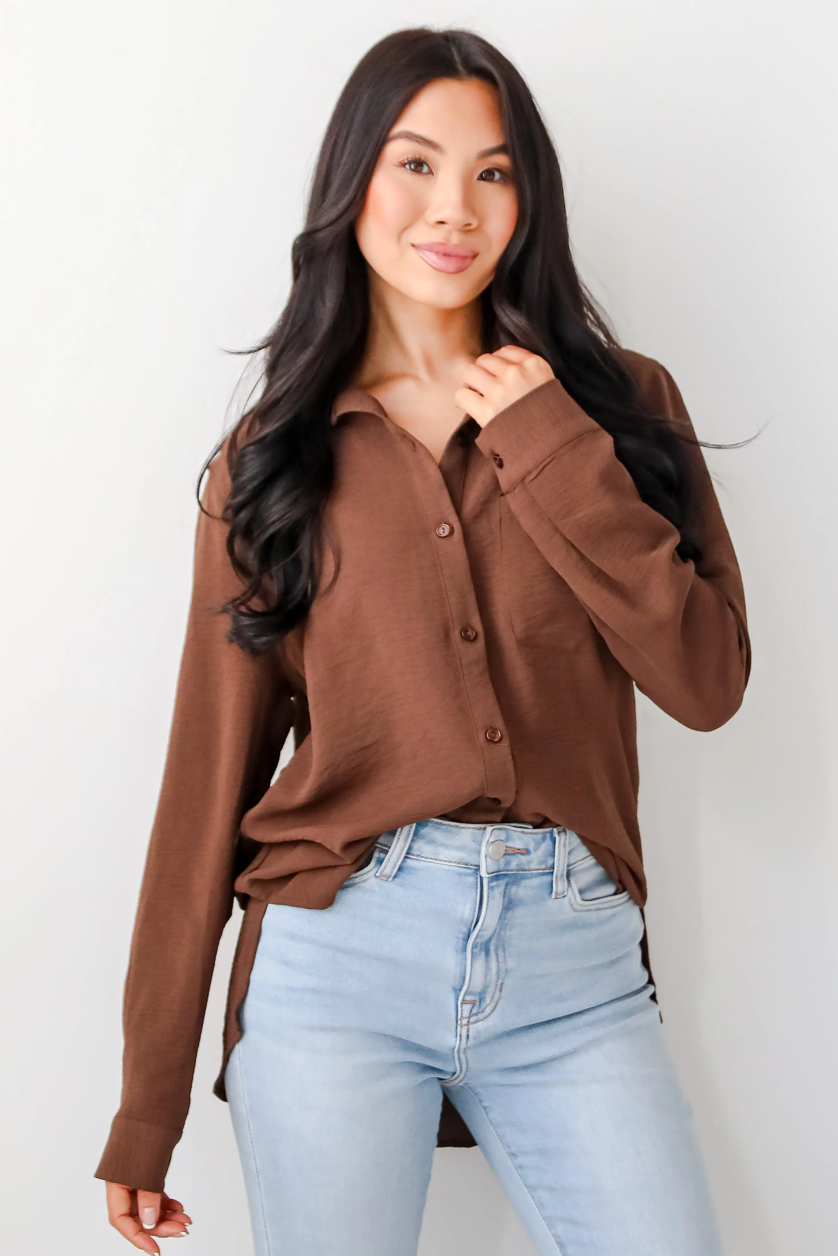 Perfected Sophistication Button-Up Blouse - DOORBUSTER