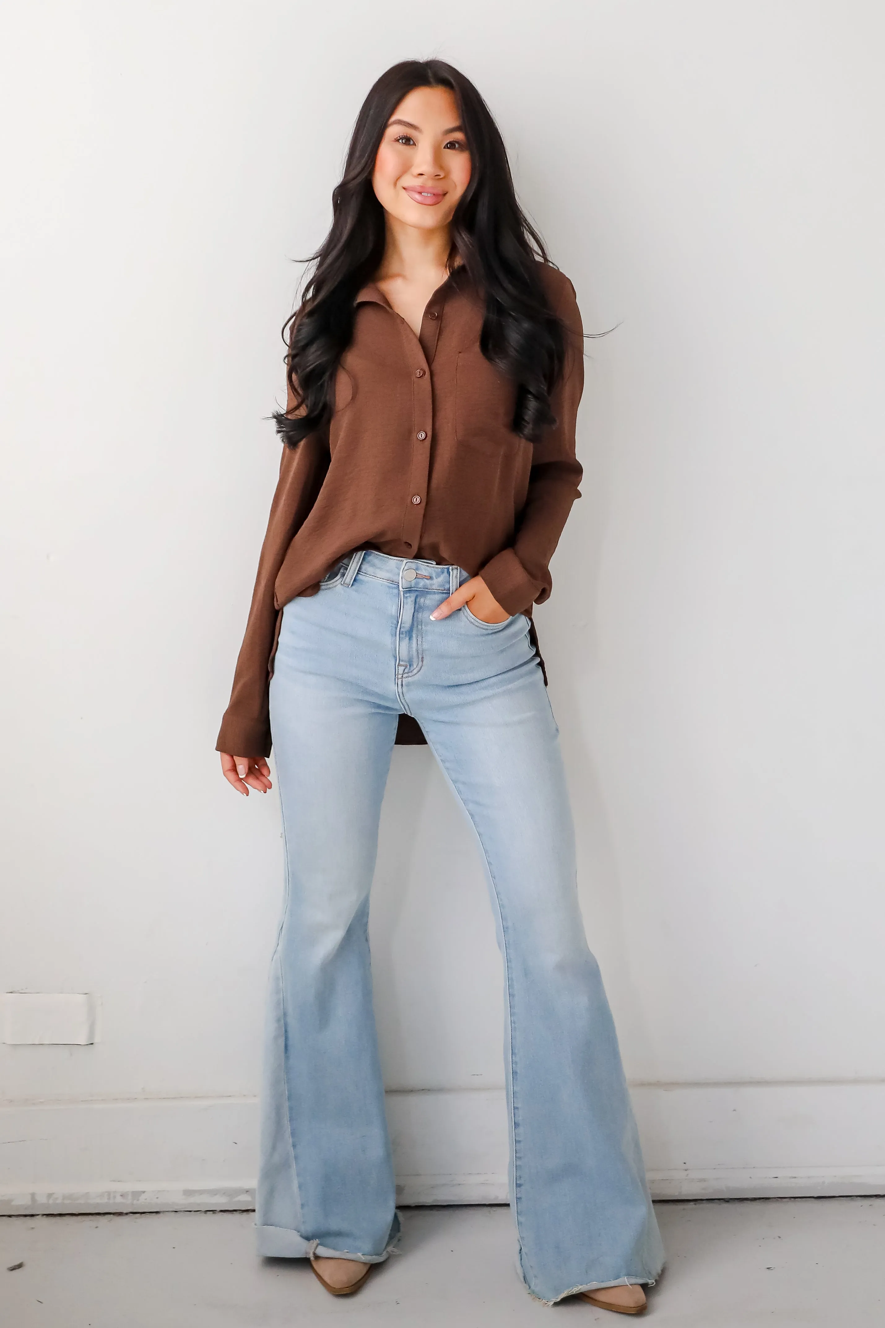 Perfected Sophistication Button-Up Blouse - DOORBUSTER