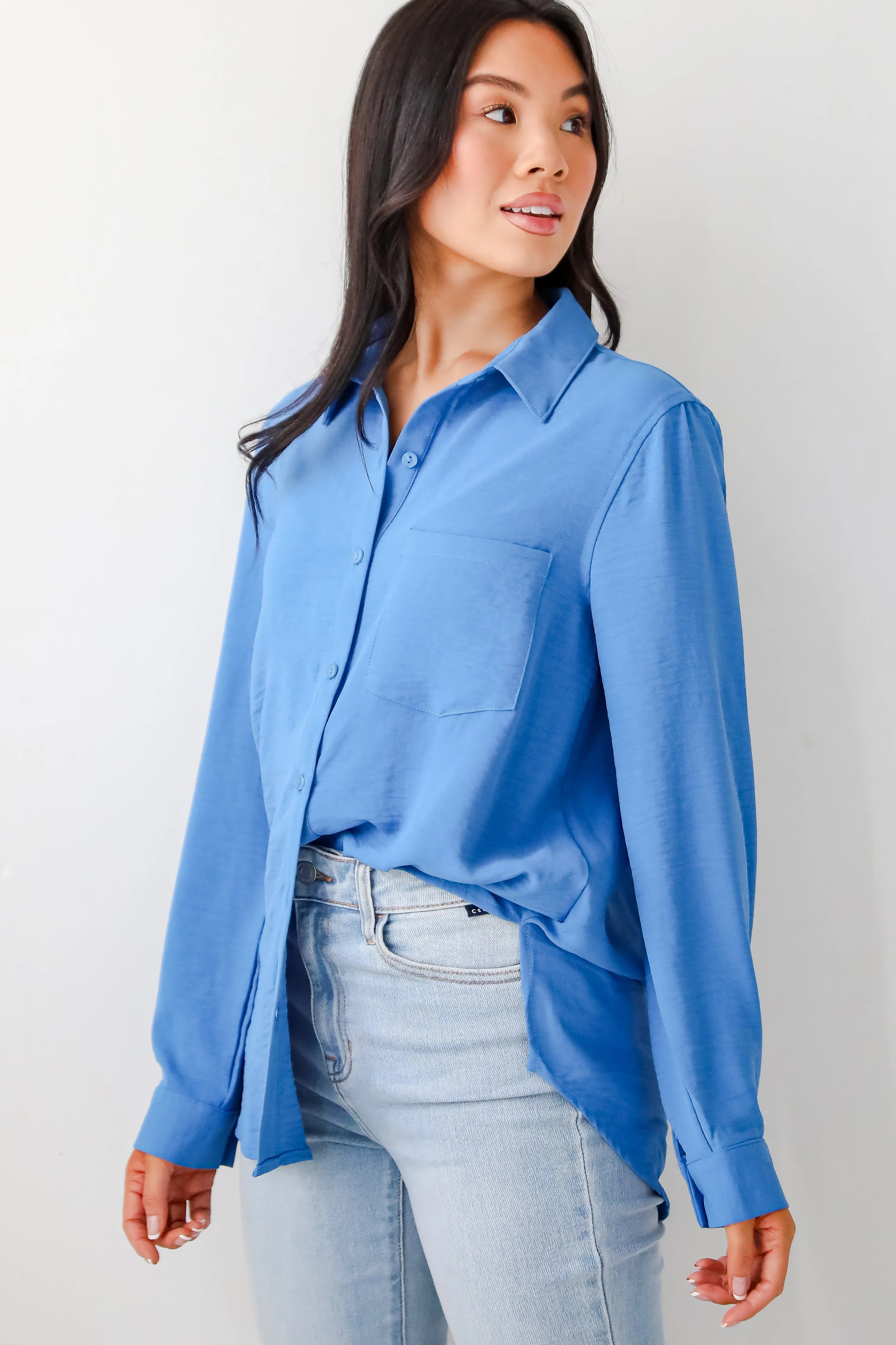 Perfected Sophistication Button-Up Blouse - DOORBUSTER