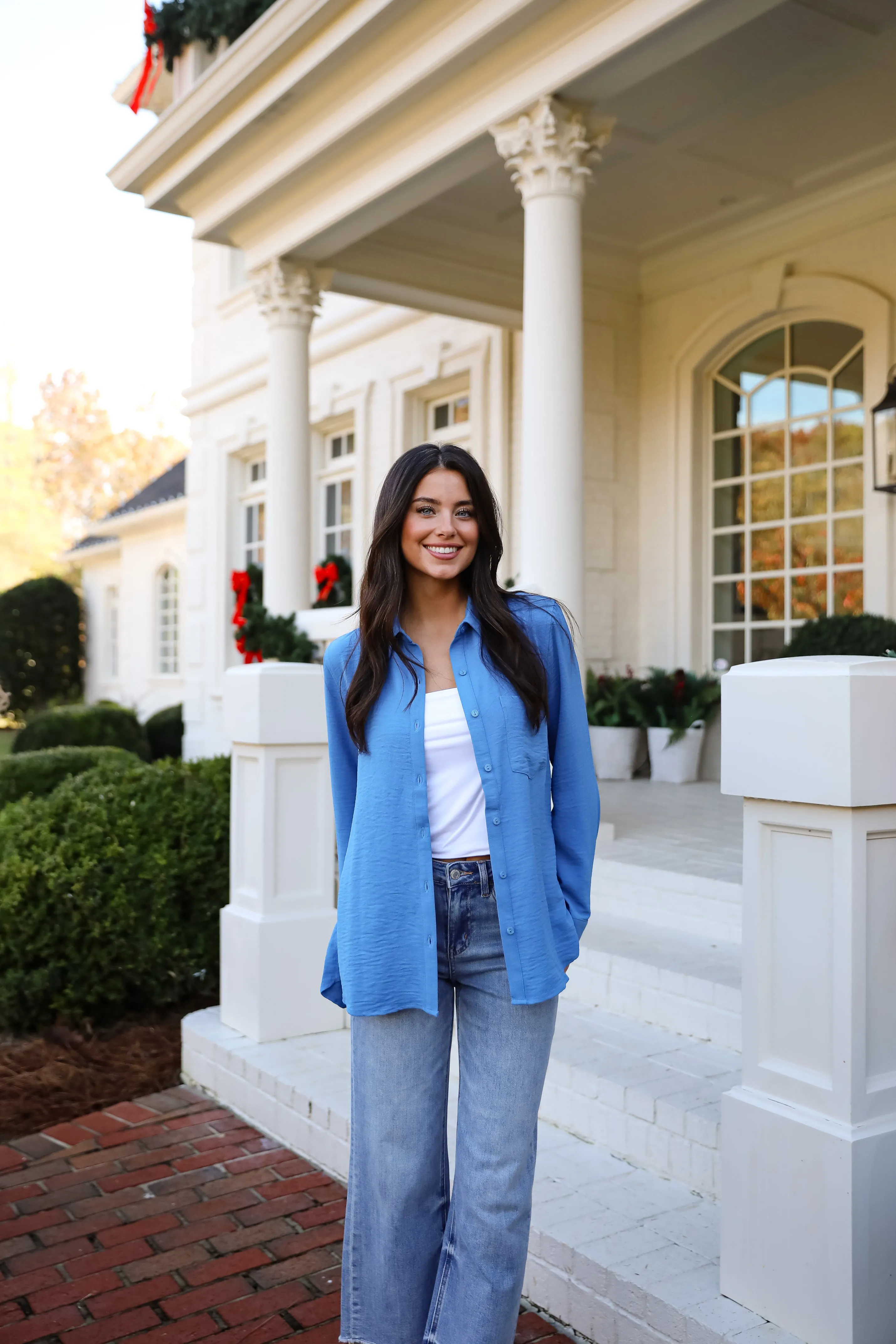 Perfected Sophistication Button-Up Blouse - DOORBUSTER