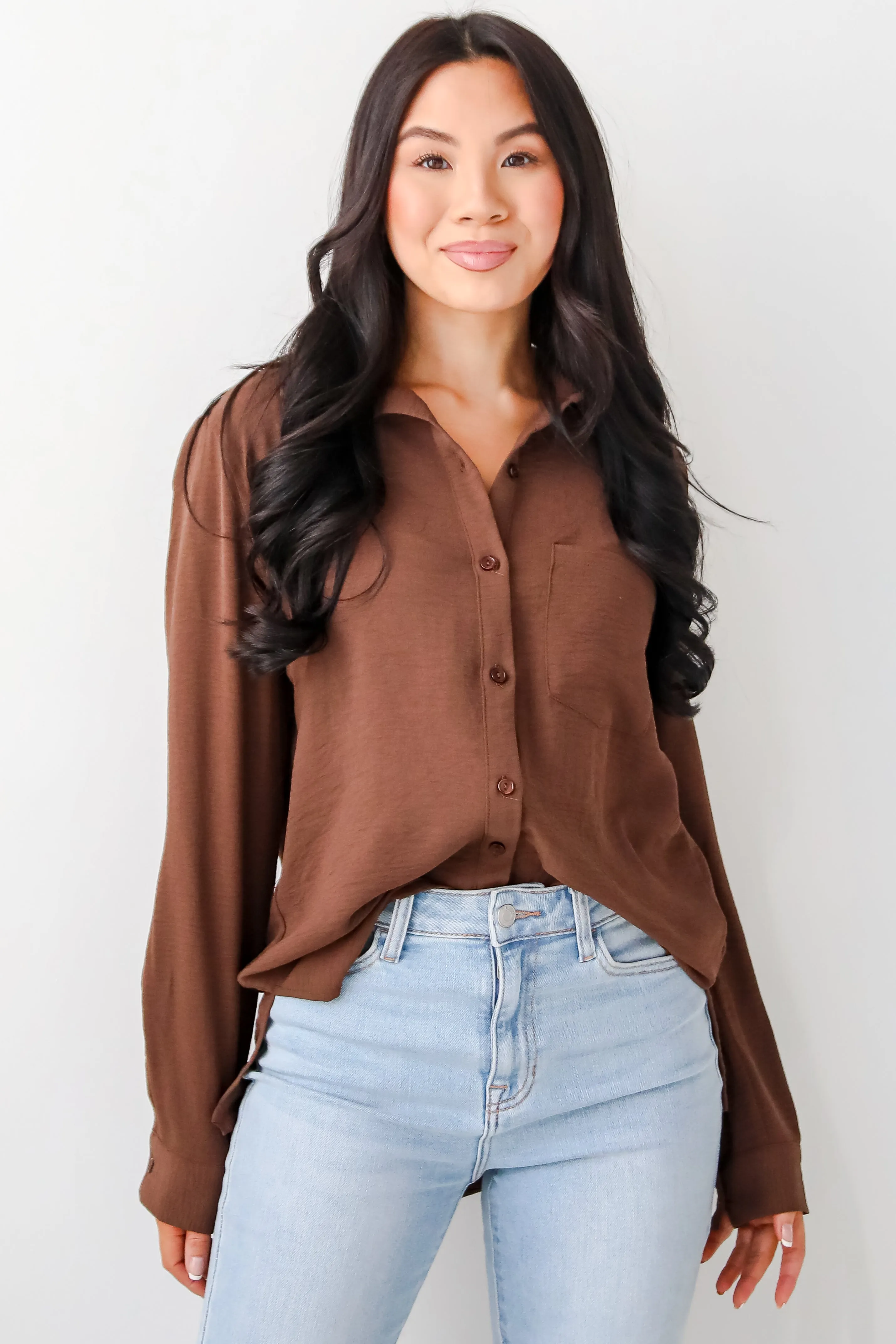 Perfected Sophistication Button-Up Blouse - DOORBUSTER