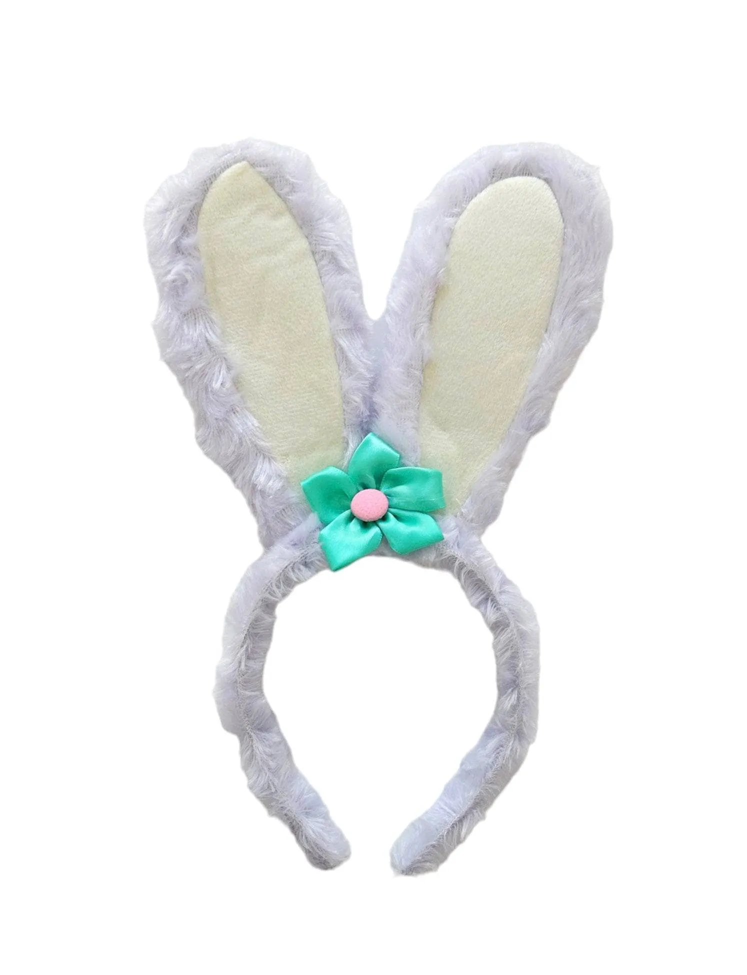 Plush Bunny Floral Headband