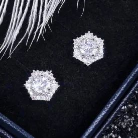 "Dixie" - Cubic Zirconia Bridal Stud Earrings