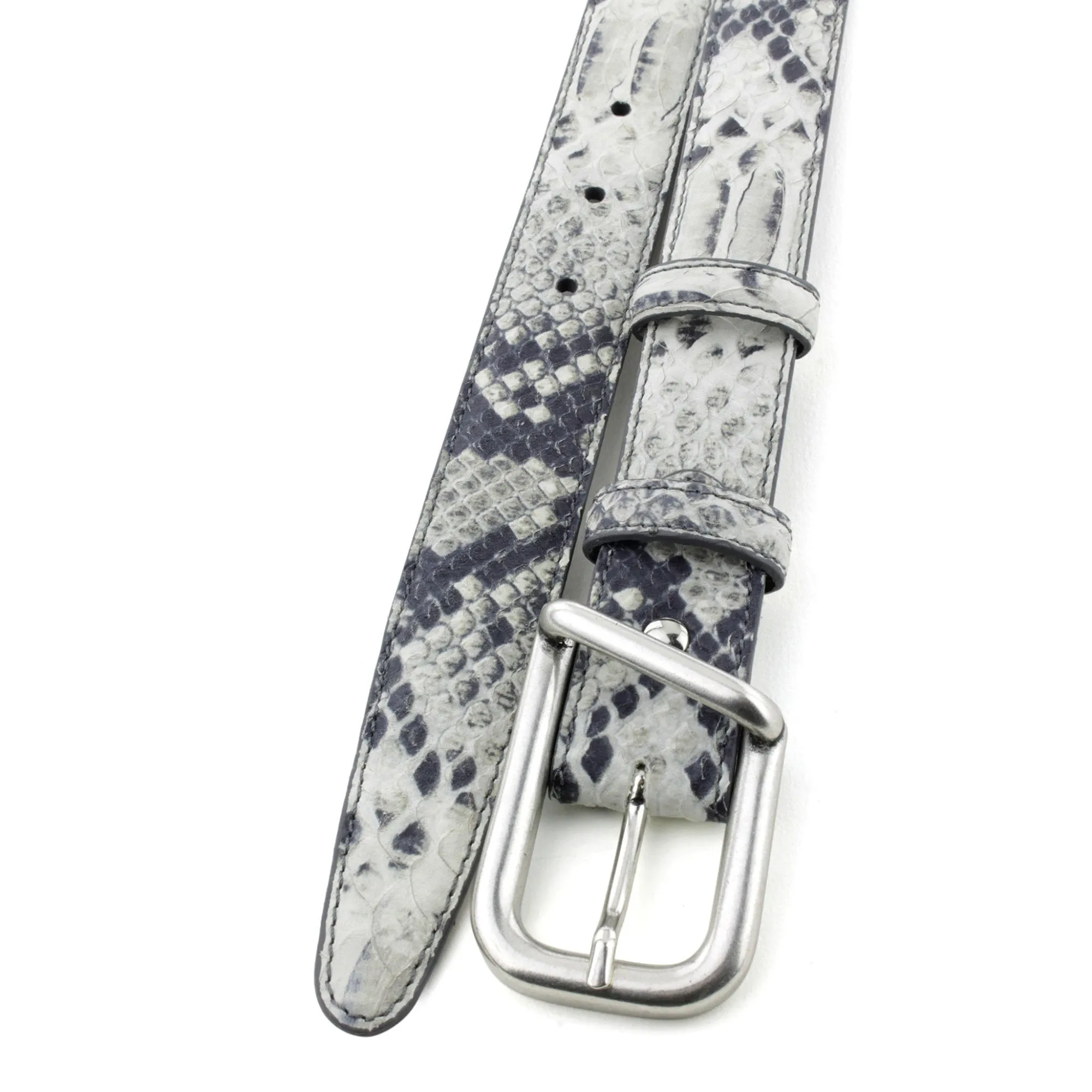 Roccia mock python narrow belt