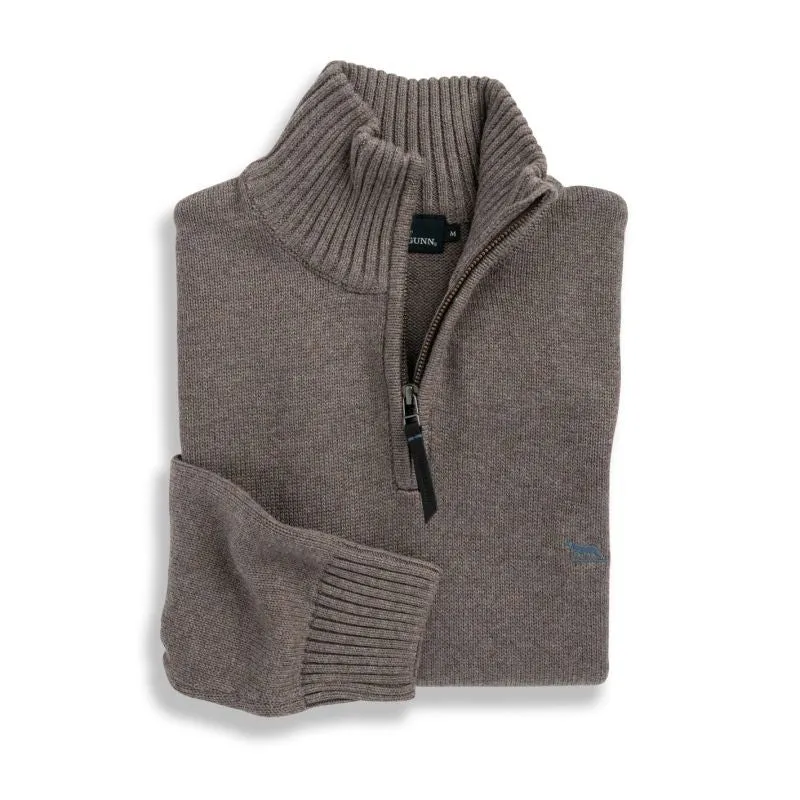 Rodd & Gunn Merrick Bay Mens 1/4 Zip Jumper - Almond