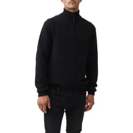 Rodd & Gunn Merrick Bay Mens 1/4 Zip Jumper - Onyx