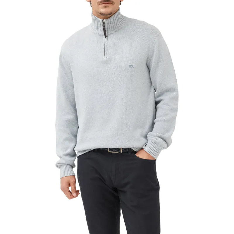 Rodd & Gunn Merrick Bay Mens 1/4 Zip Jumper - Sky