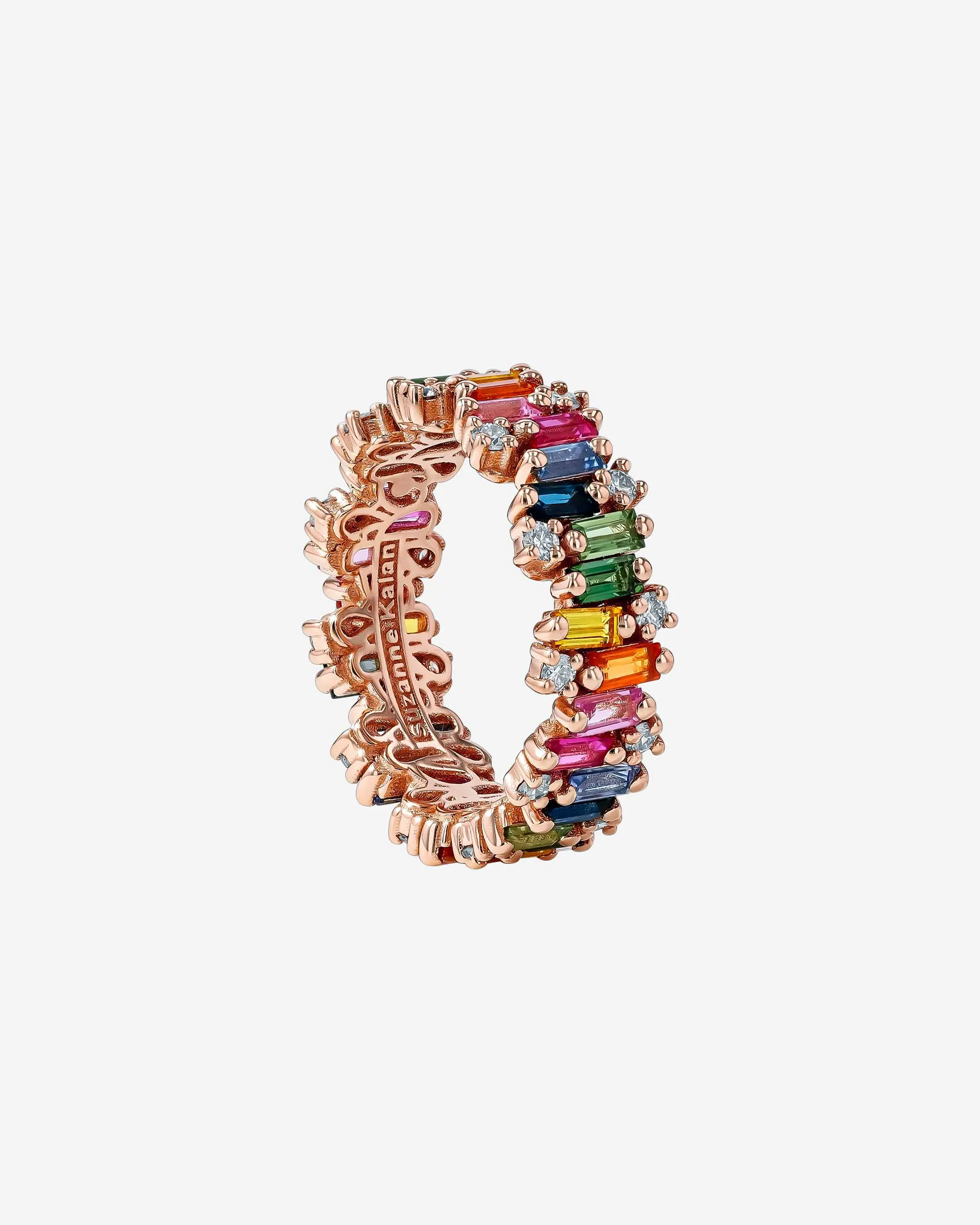 Shimmer Alaia Rainbow Sapphire Eternity Band