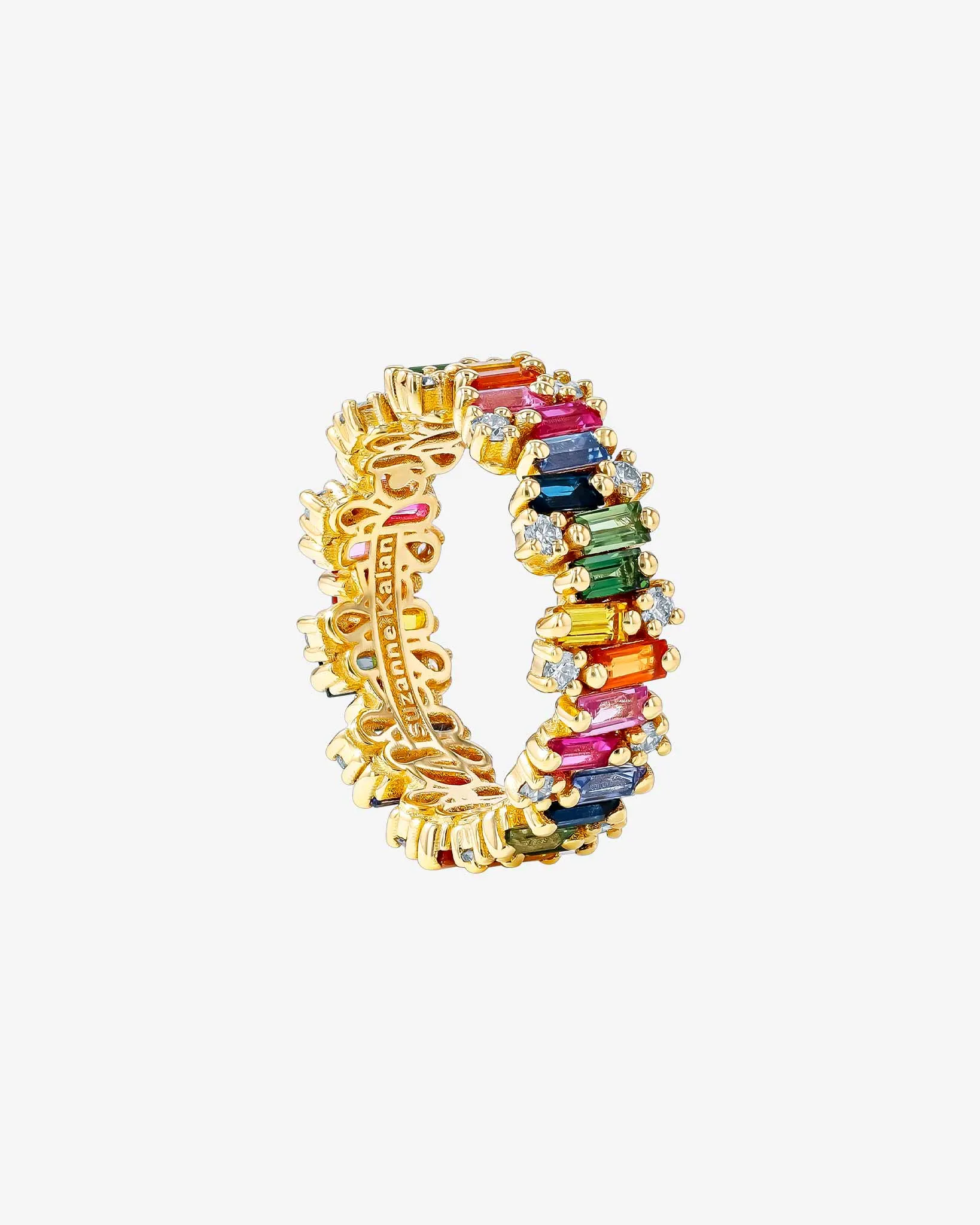 Shimmer Alaia Rainbow Sapphire Eternity Band