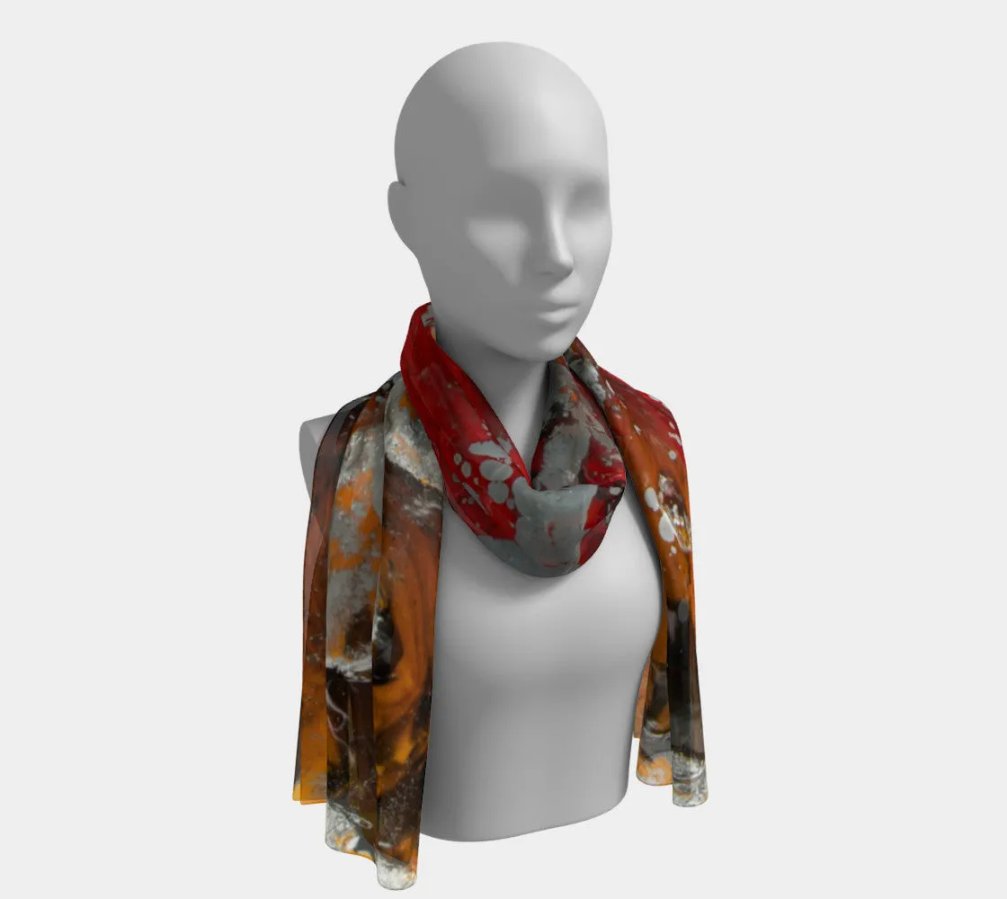 Silver Streak Long Scarf