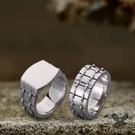 Simple Tire Stainless Steel Ring