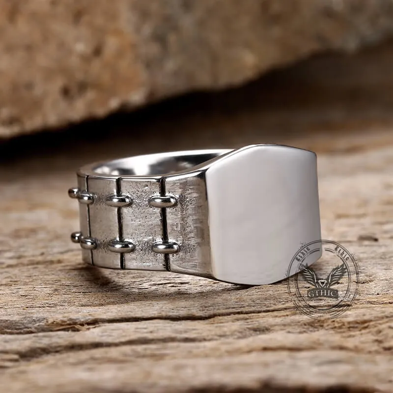 Simple Tire Stainless Steel Ring