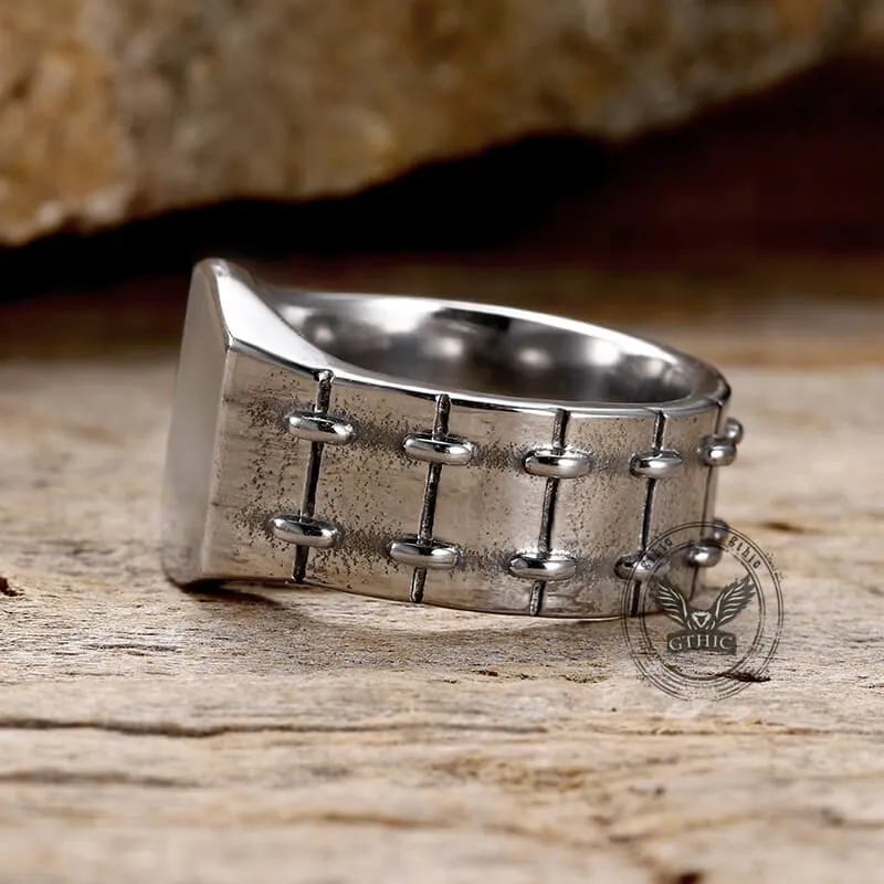 Simple Tire Stainless Steel Ring