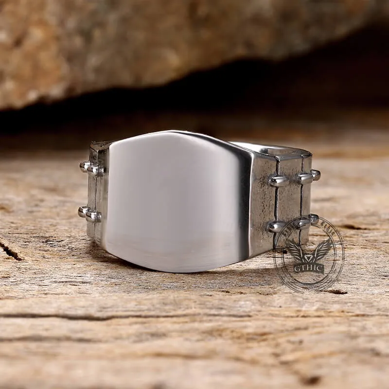 Simple Tire Stainless Steel Ring