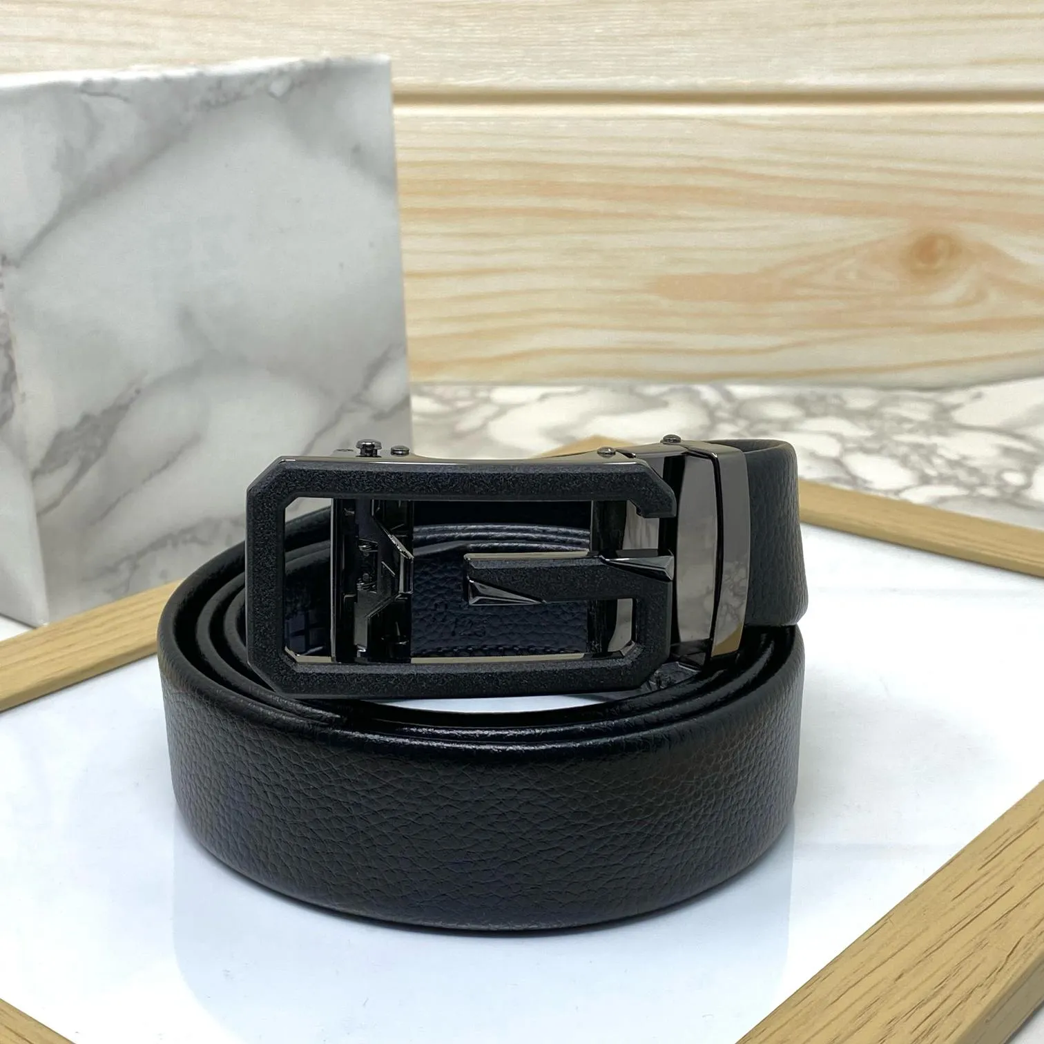 Single G Shape Fashionable Formal Belt For Men-JonasParamount