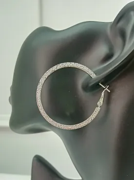 Stellar Circle Hoop Earrings