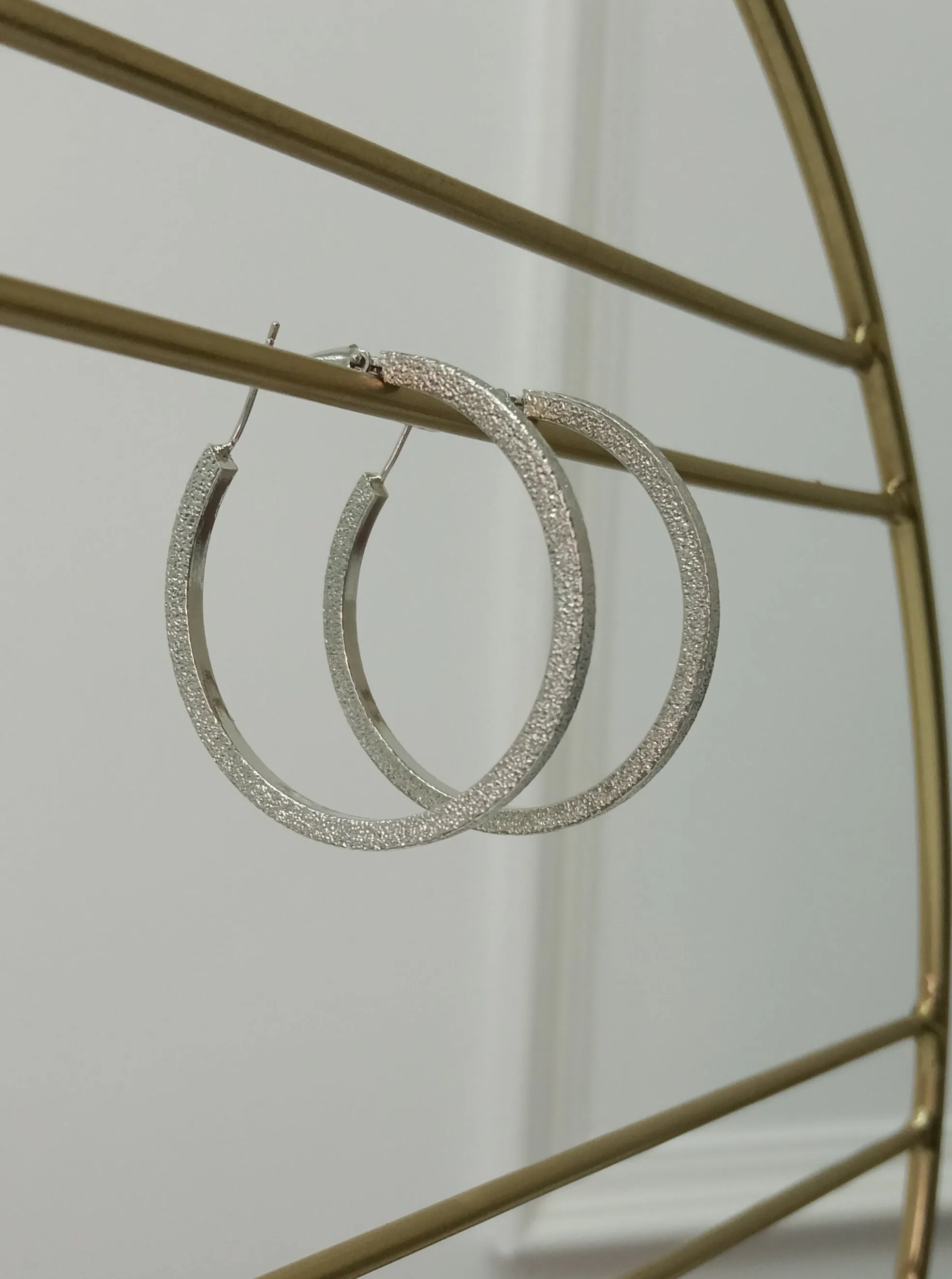 Stellar Circle Hoop Earrings