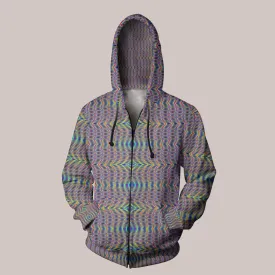 Synergium Hoodie – Hypnotic Psychedelic Geometric Pattern