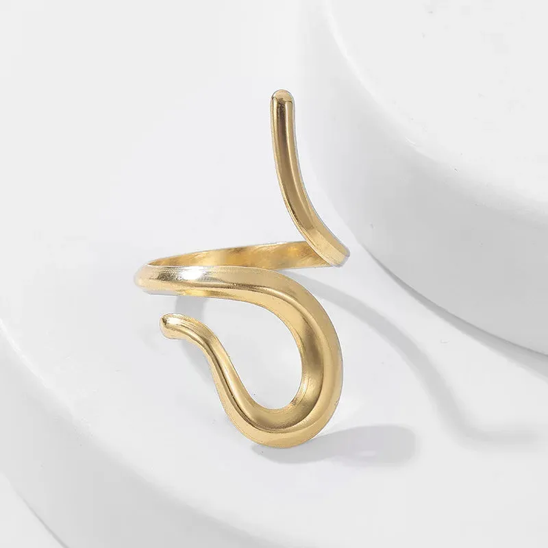 TEEK - Gold or Silver Color Minimalist Ring