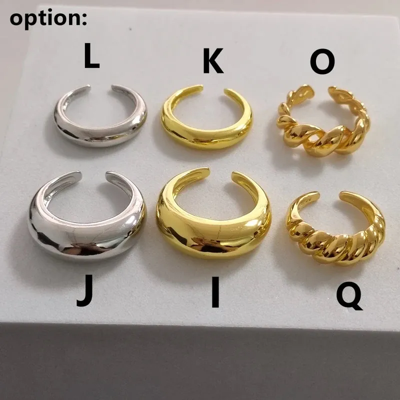 TEEK - Gold or Silver Color Minimalist Ring