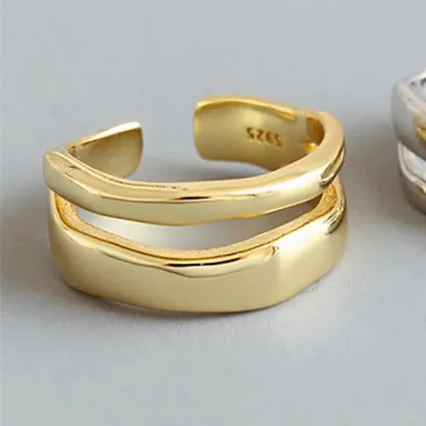 TEEK - Gold or Silver Color Minimalist Ring