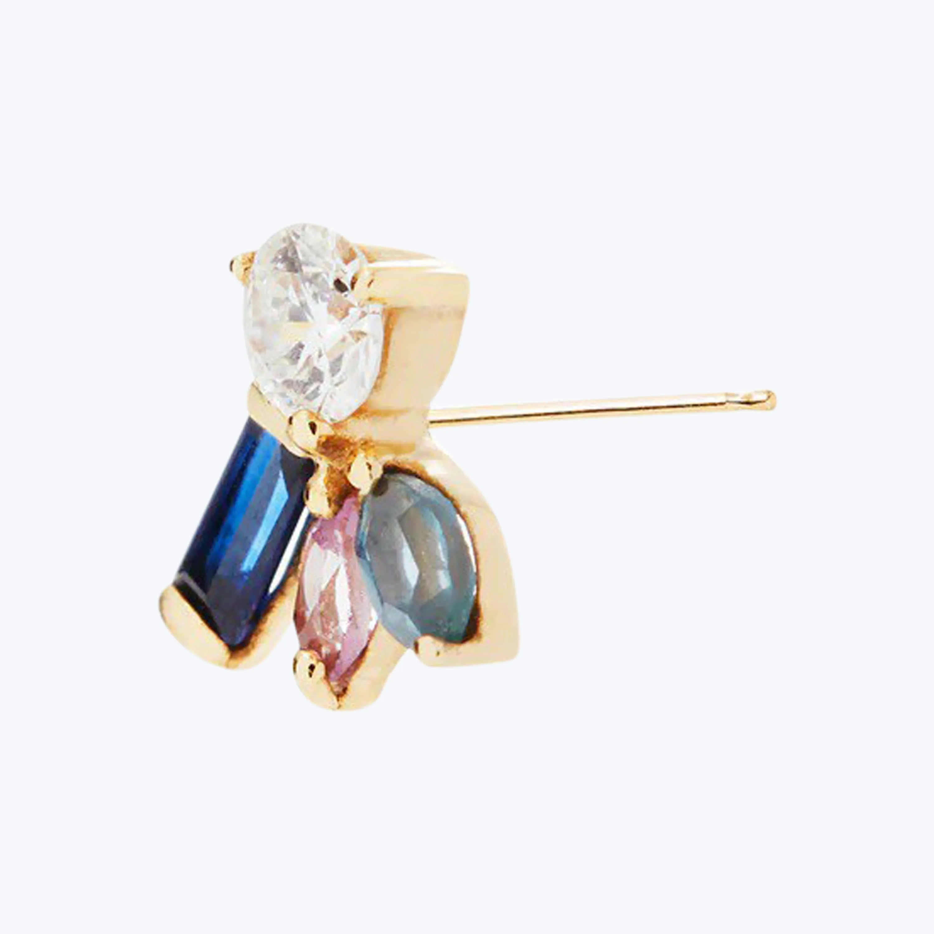 The Blue Iris Stud