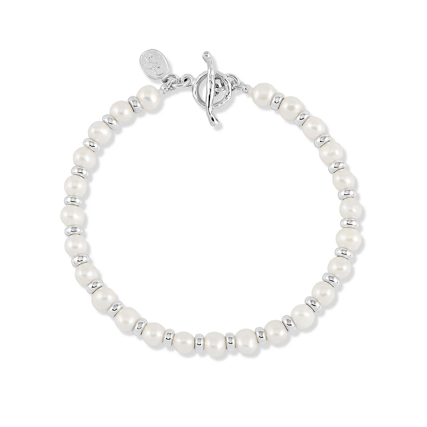 Timeless White Pearl Halo Bracelet