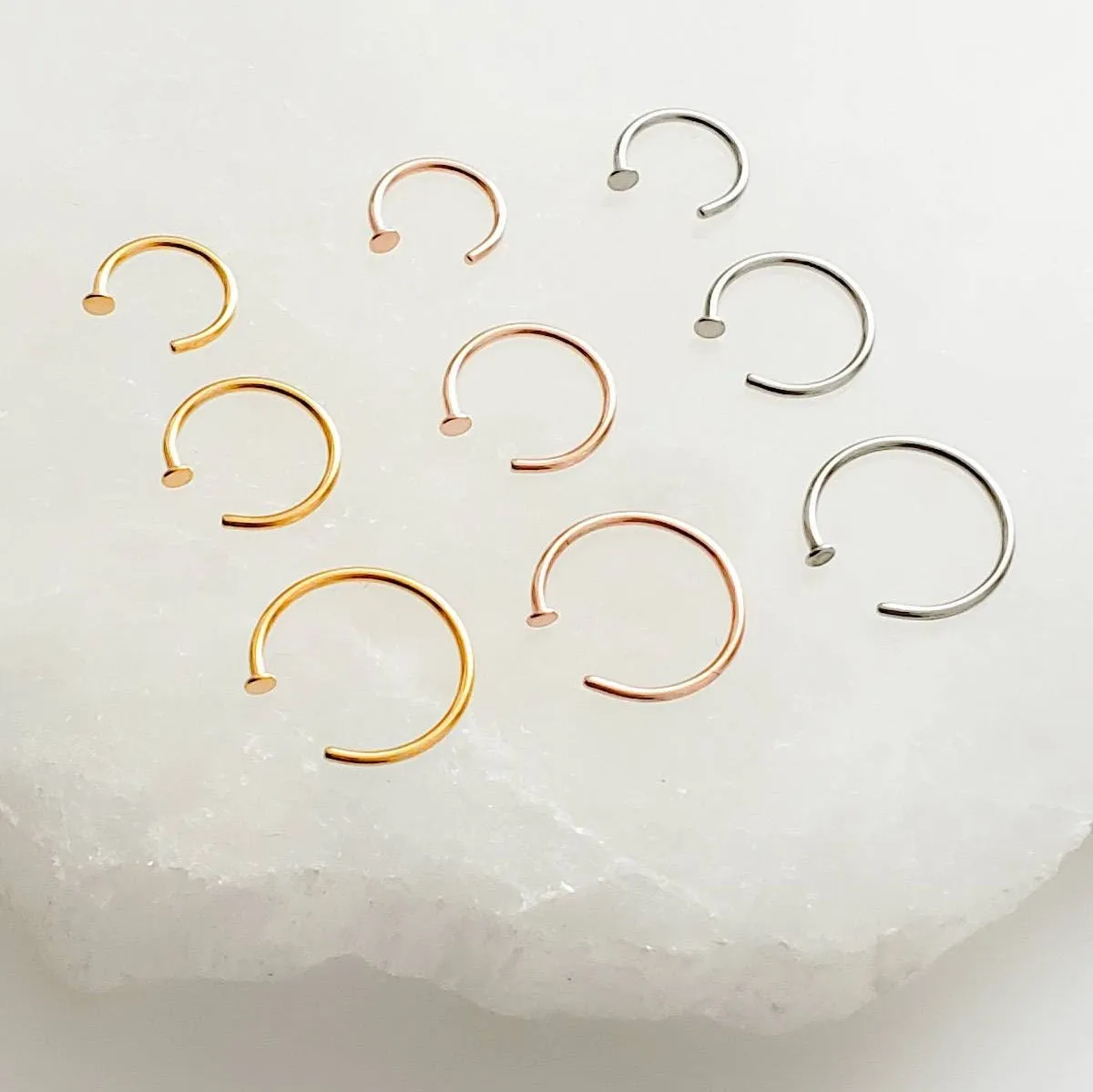 Tiny Dot Hug Hoops