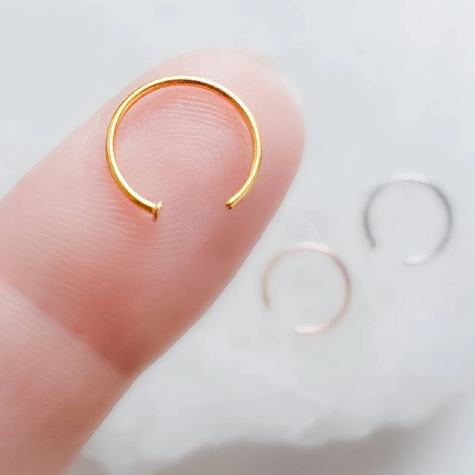 Tiny Dot Hug Hoops