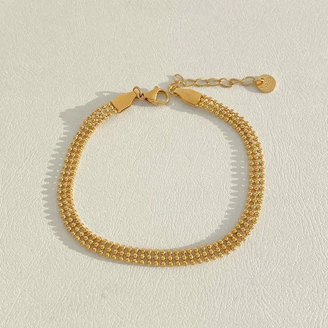 Tuliz Sleek Gold Bracelet