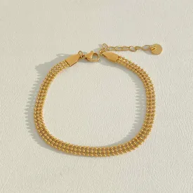 Tuliz Sleek Gold Bracelet