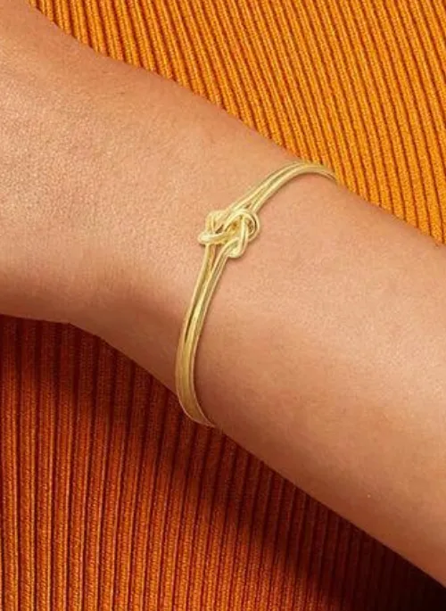 Two Knot Cuff Bracelet