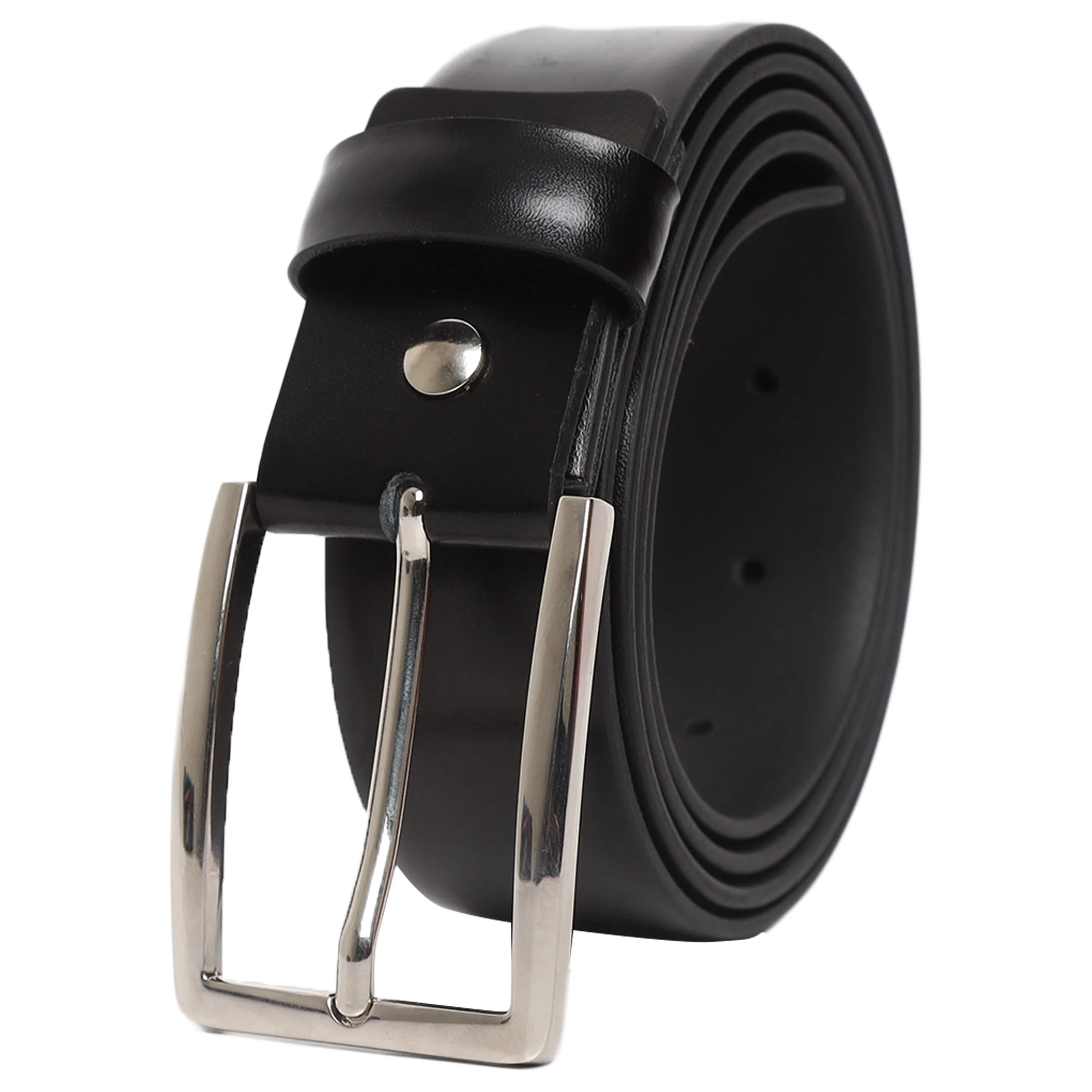 Ufficio Men's Genuine Leather Chino Belt (Casual, Black)