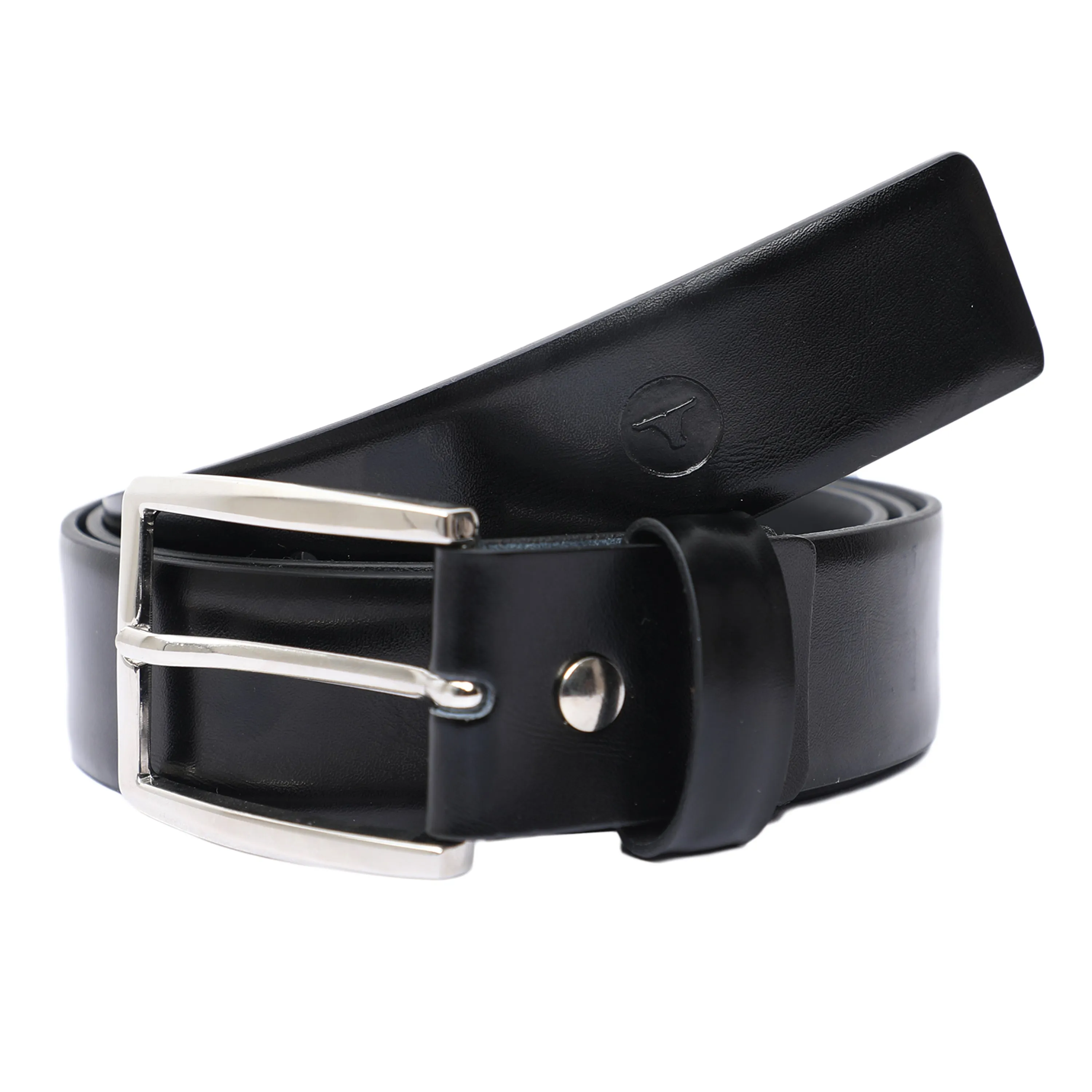 Ufficio Men's Genuine Leather Chino Belt (Casual, Black)