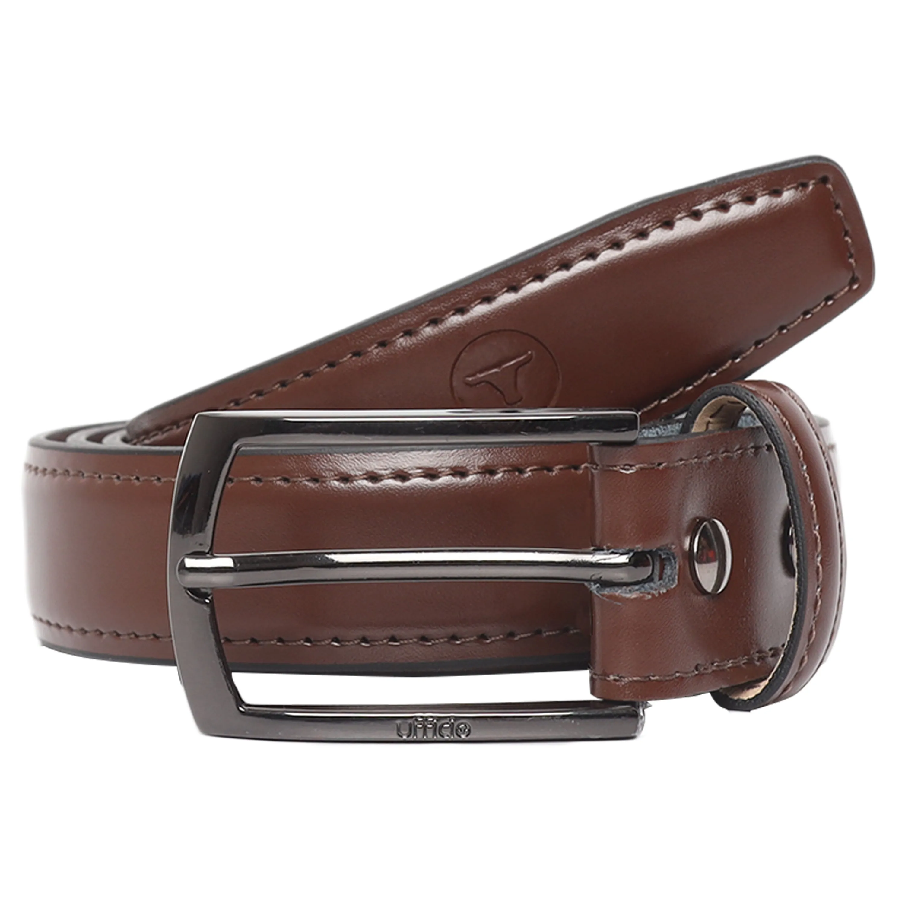 Ufficio Men's Glossy Leather Belt (Casual) UFF2201/02B